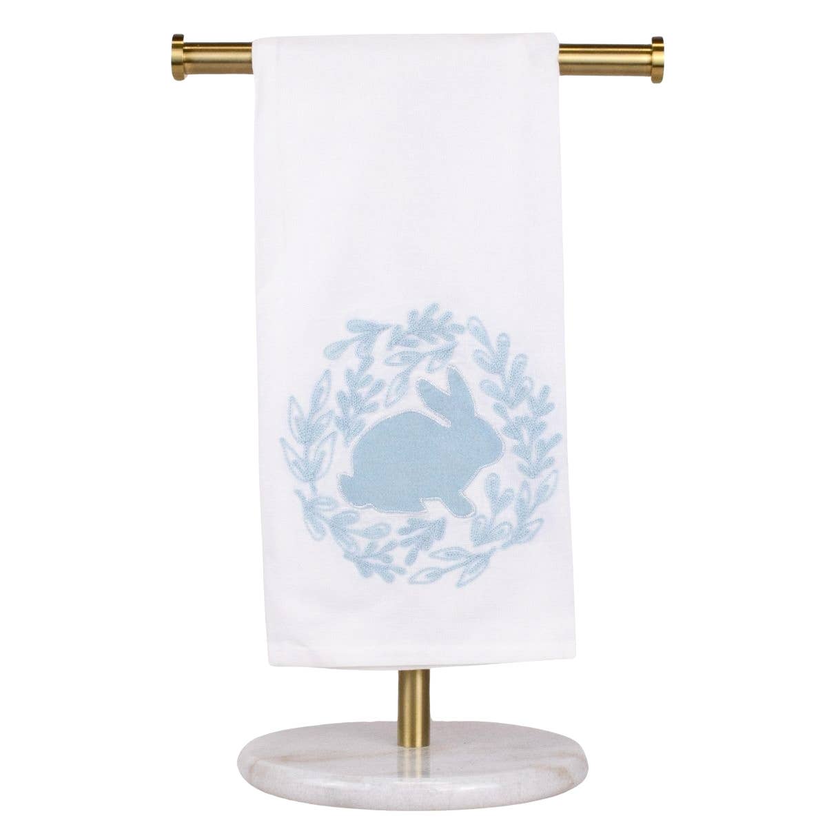 Harvey Bunny Hand Towel White/Blue 20x28