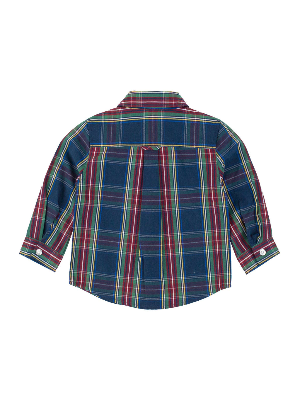Boys Winter Nights Plaid Long Sleeve Button Down Shirt