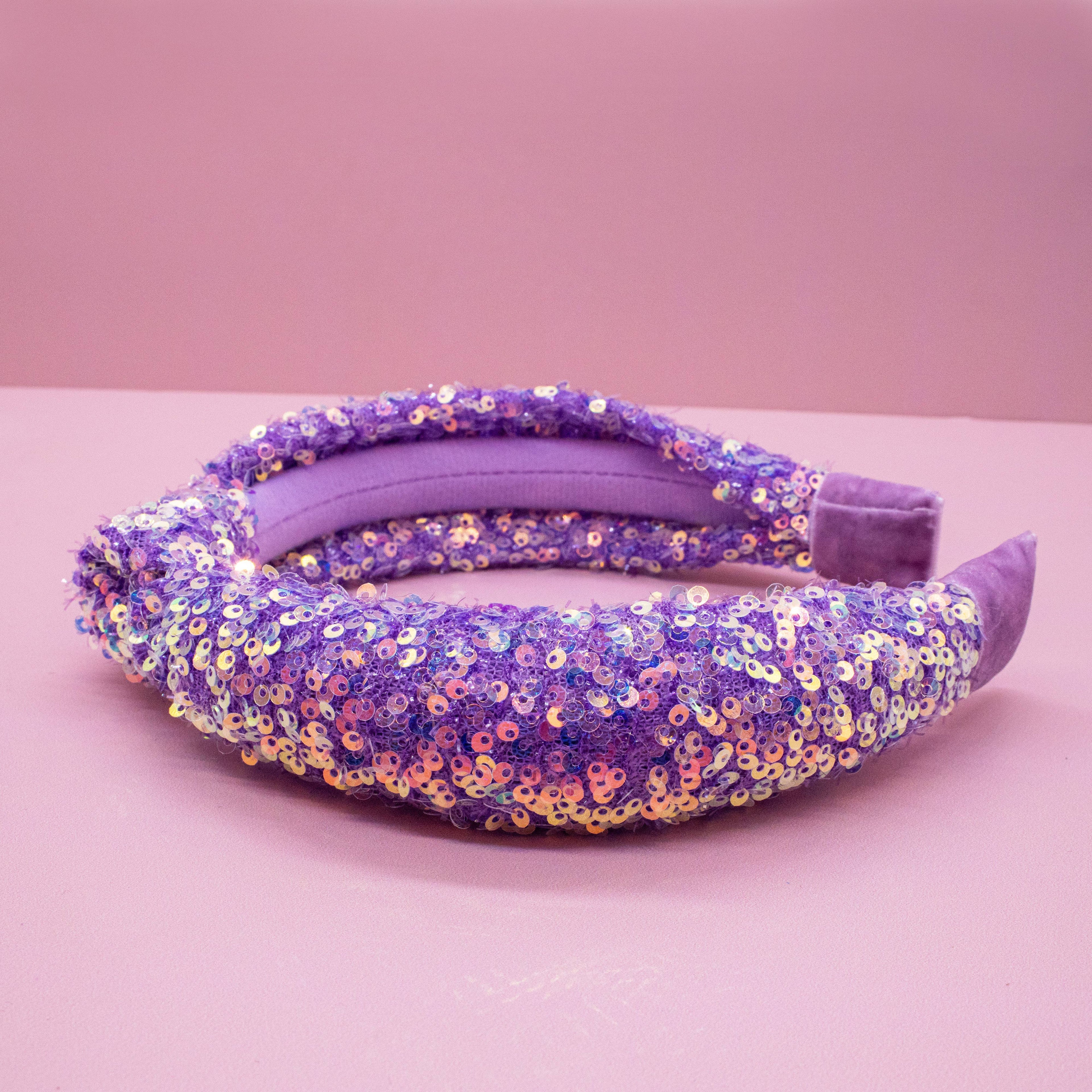 Kids Knot Headband - Rainbow Sequin Knotted Hair Accessories