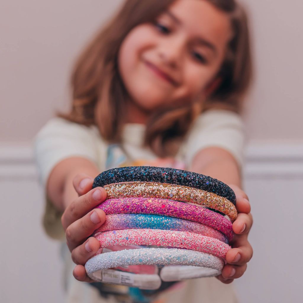 Glitter Headband - Thin Hairbands for Kids