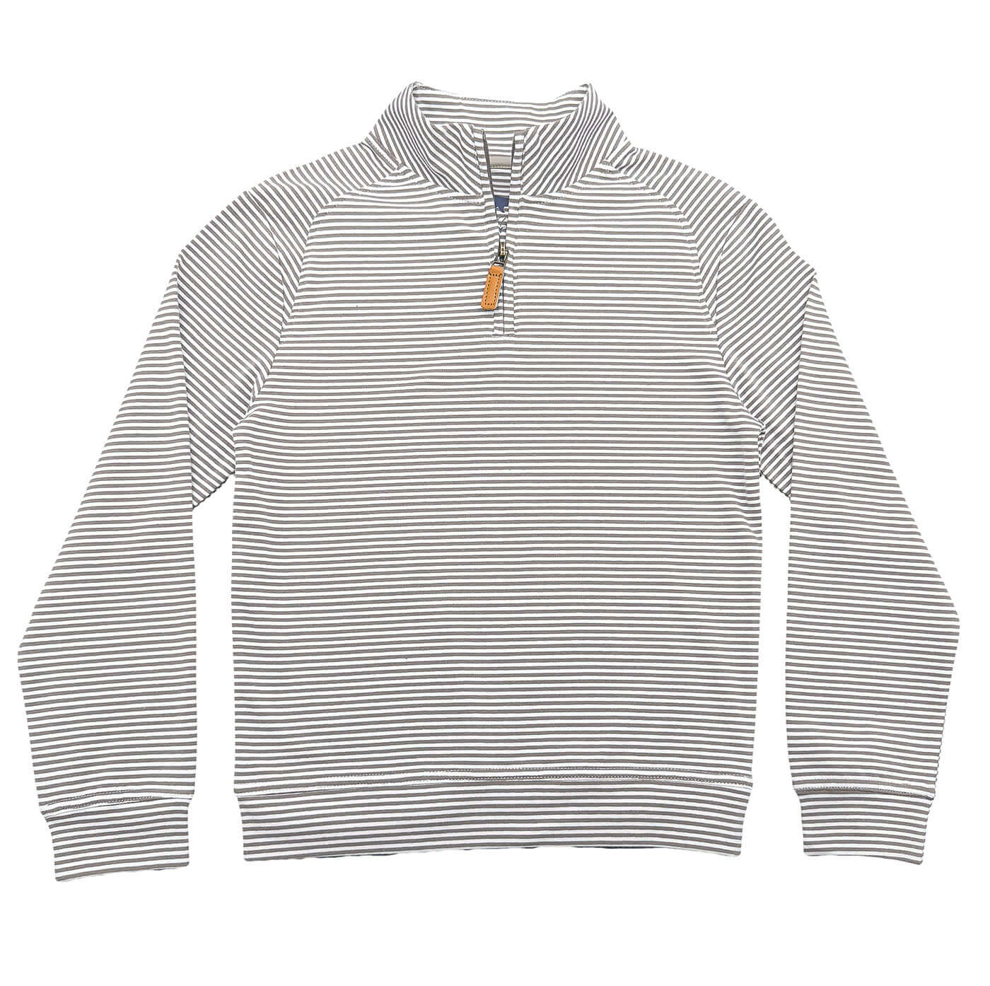 Collins Boys Quarter Zip Khaki Stripe