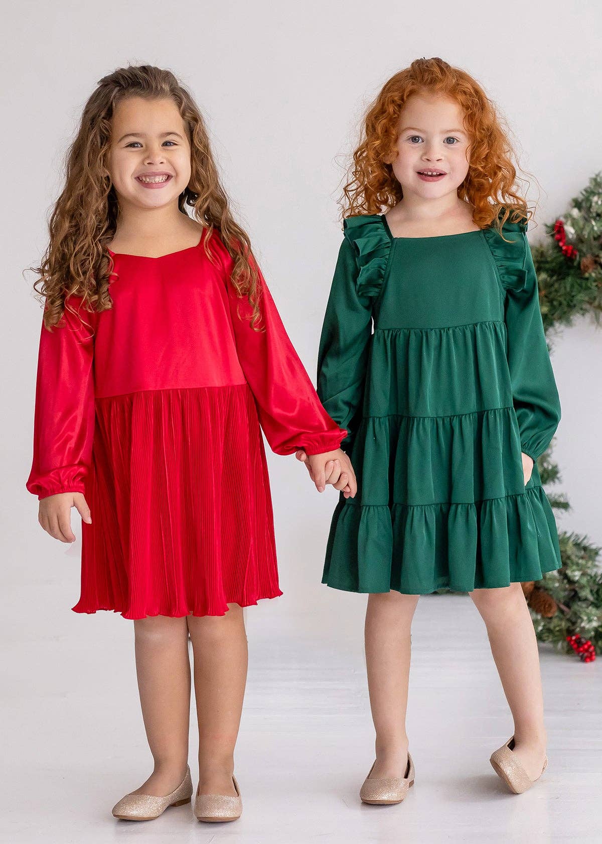 Mistletoe Emerald Green Tiered Dress