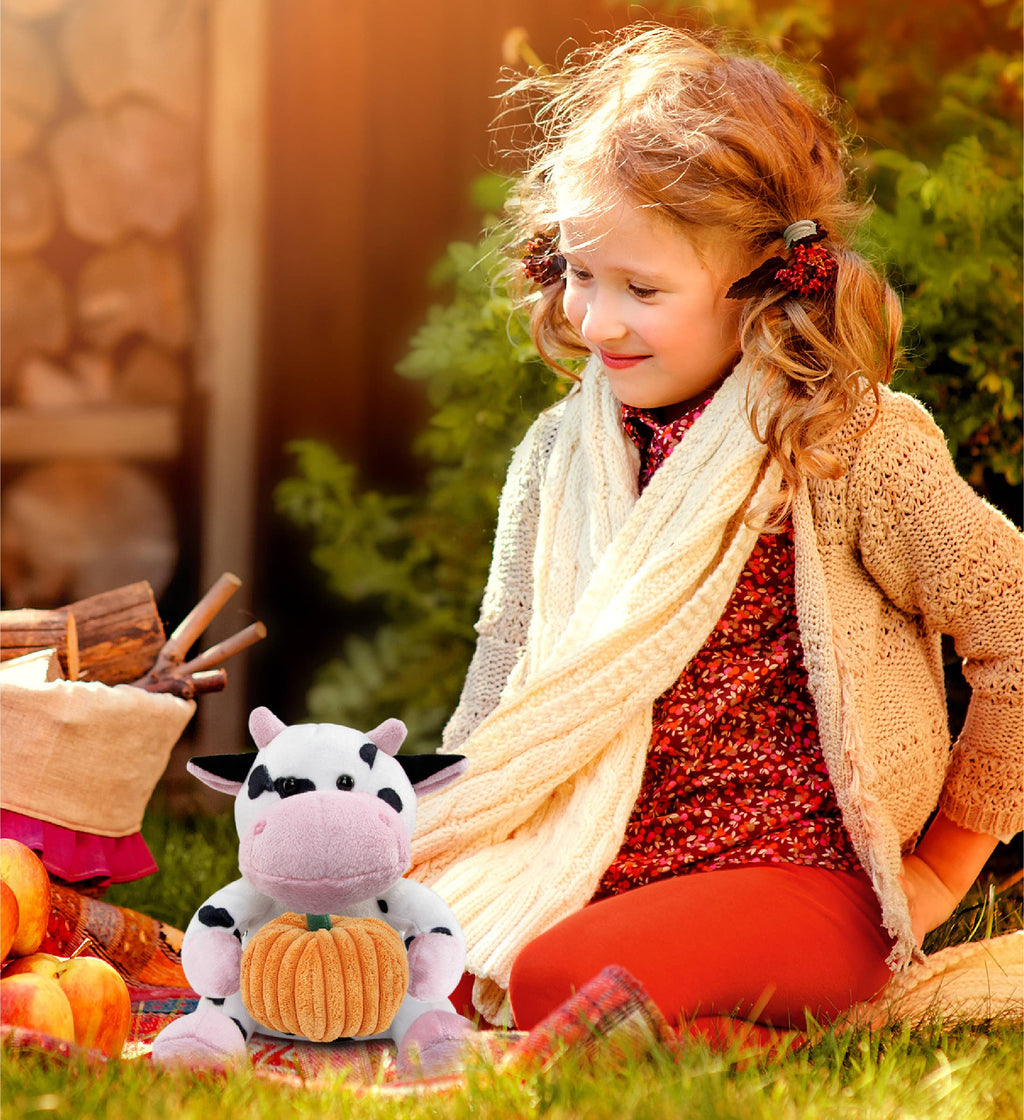 Plush Pumpkin - 6" Plush - Cow