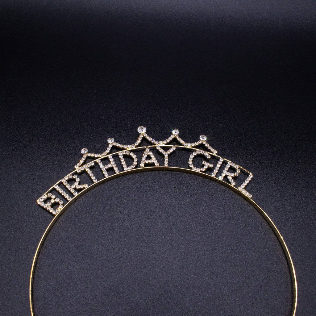 Happy Birthday Headband - Sparkle Rhinestone Crowns Tiaras