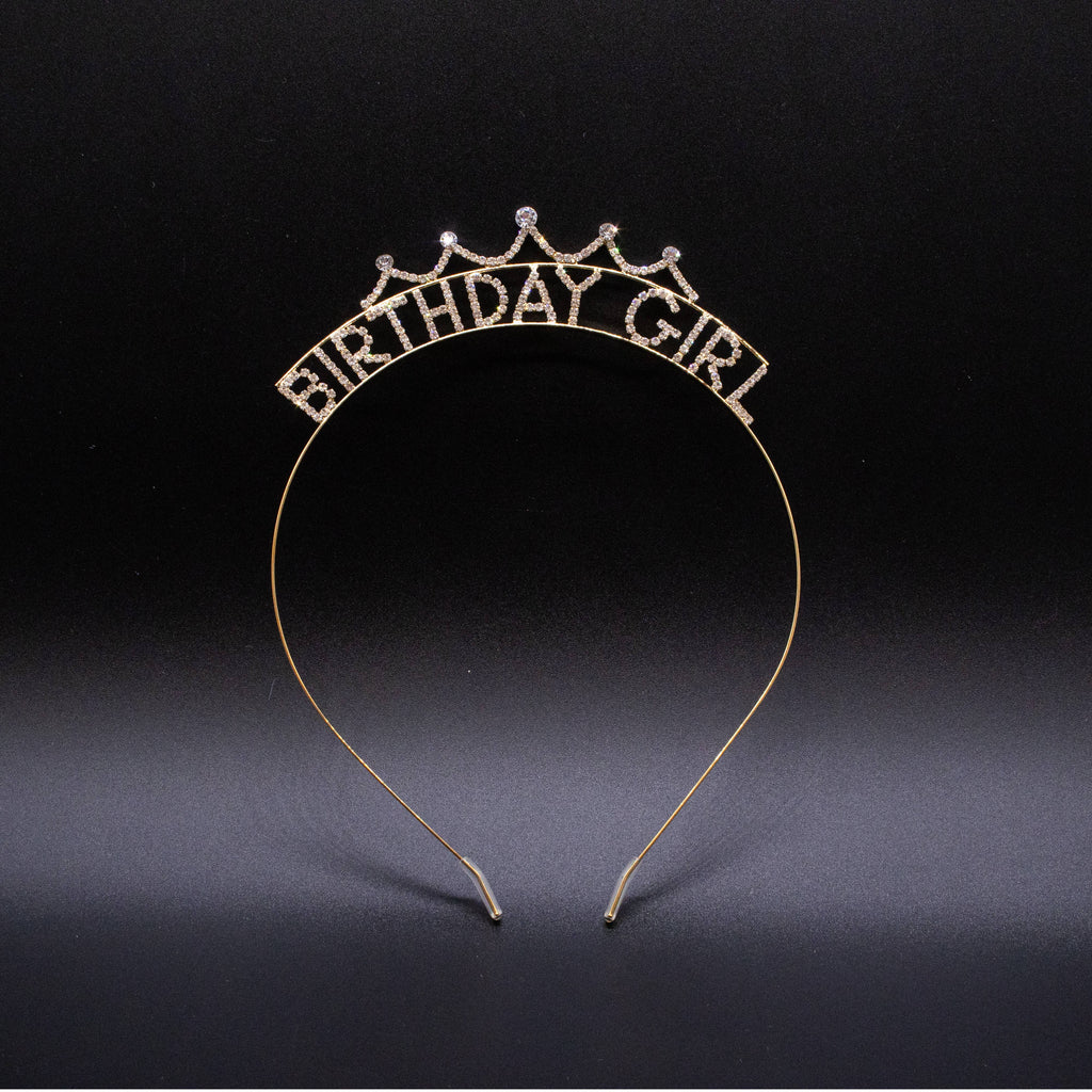 Happy Birthday Headband - Sparkle Rhinestone Crowns Tiaras