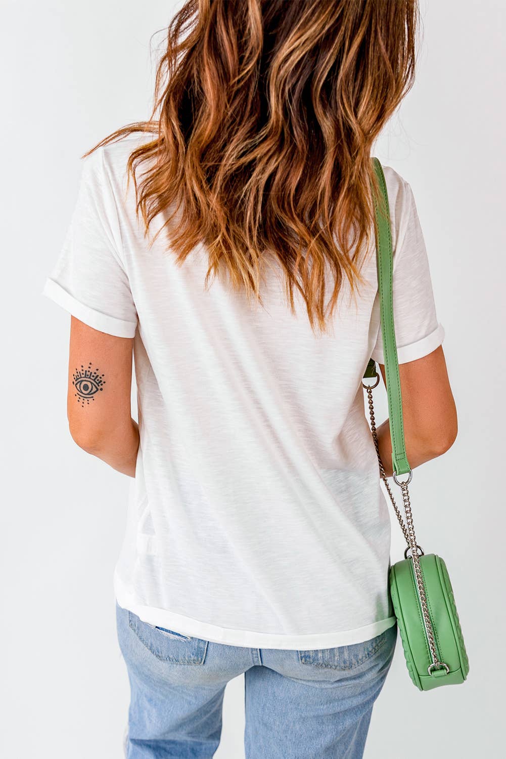 LDC Easter Bunny Embroidered Bow Graphic Tee