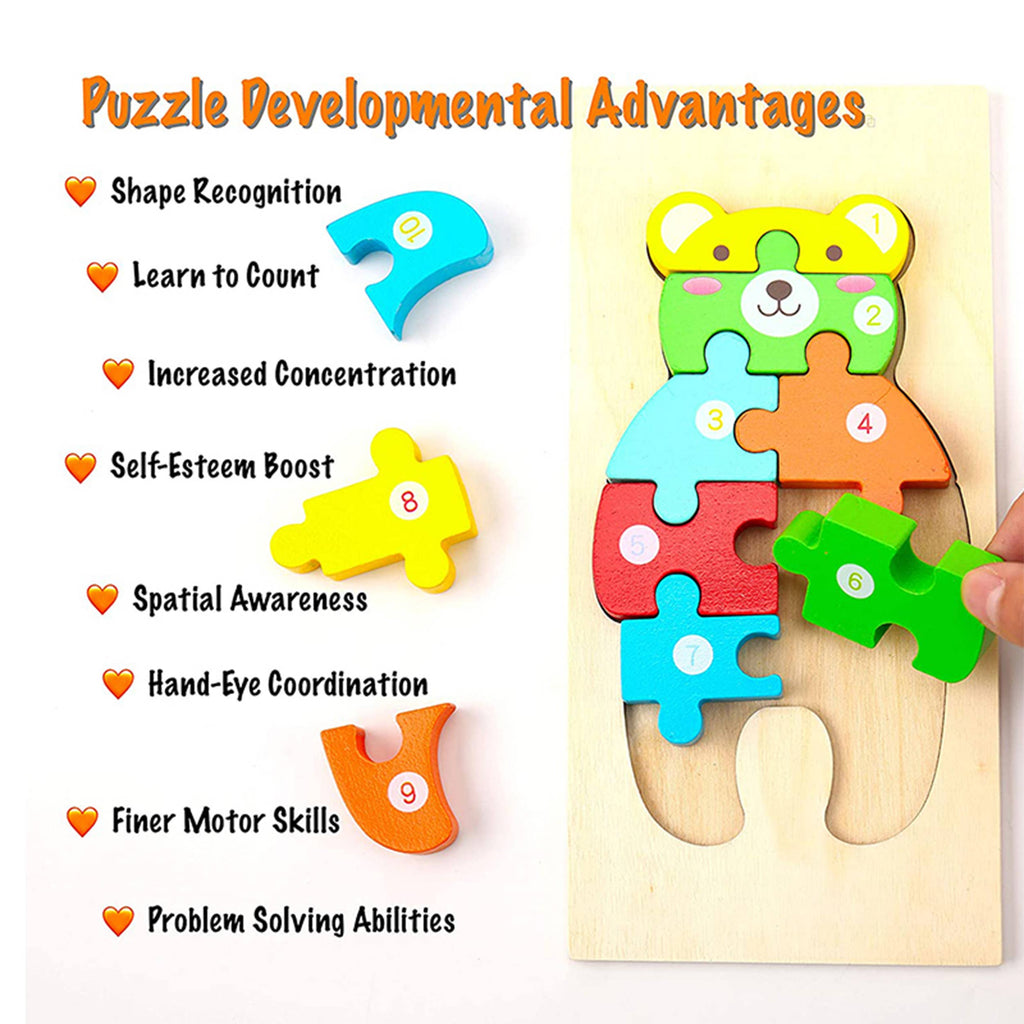 Montessori Easter Educational Wooden Puzzle Toy