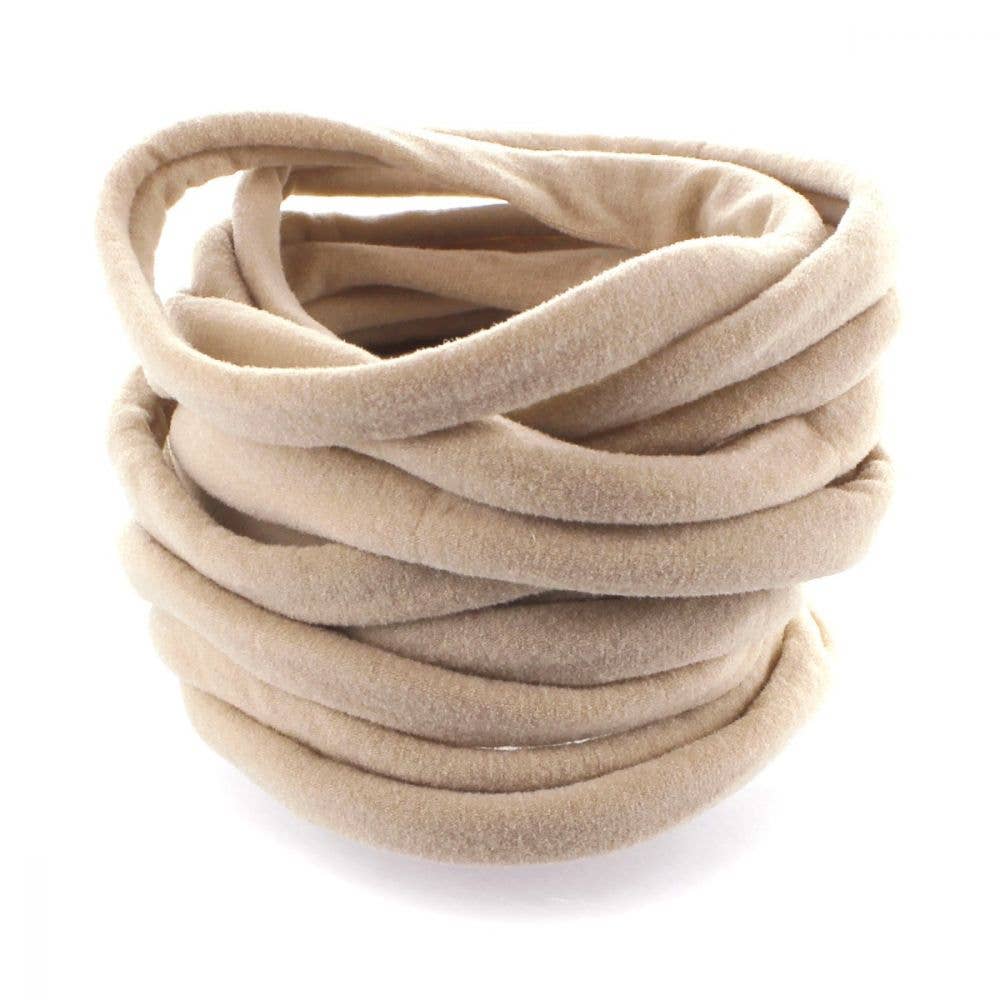 Solid Grosgrain Bow on Nylon Headband