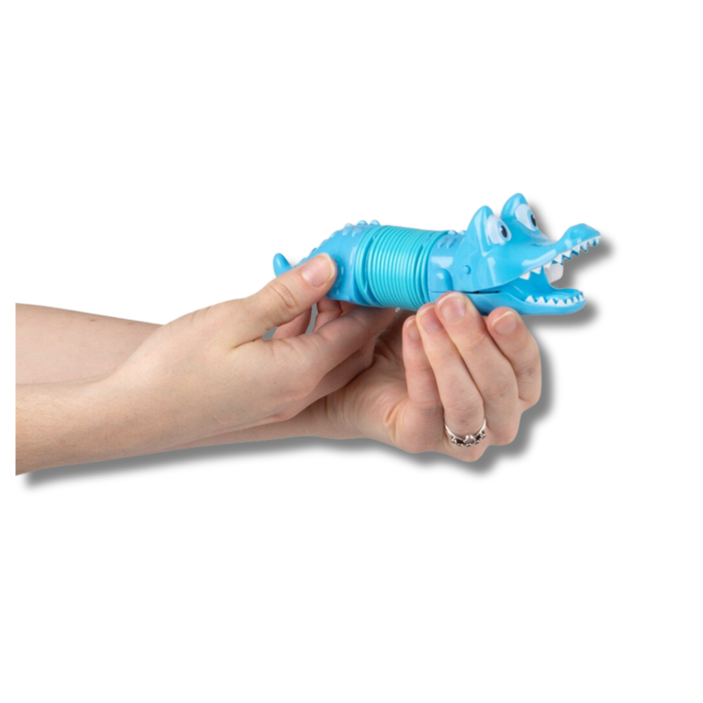 Wind Up Alligator Coil Spring Fidget Kids Toy- Assorted