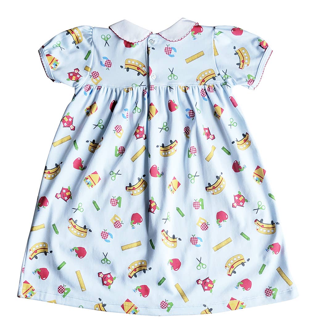 Back To school Float Girl dress Pima Cotton