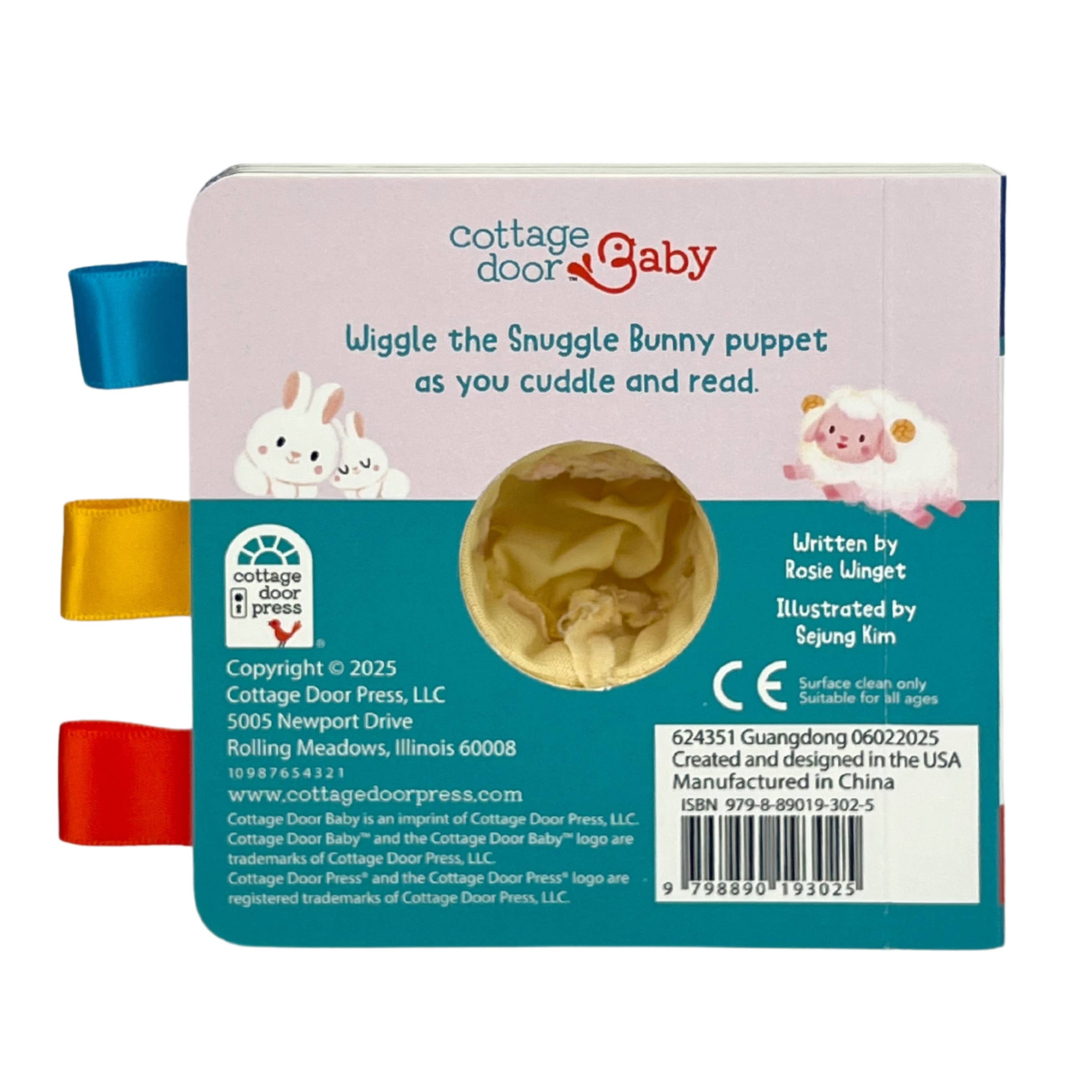Snuggle Bunny Crinkle Finger Puppet Book for Babies