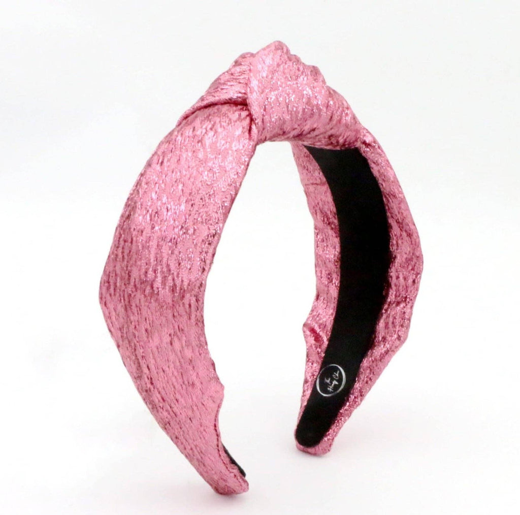  Pink Tinsel Knotted Headband