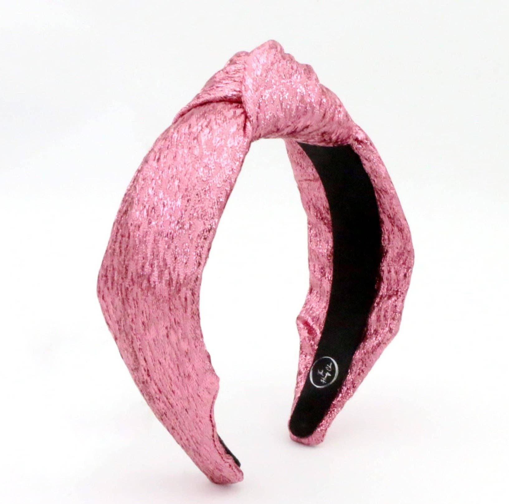  Pink Tinsel Knotted Headband