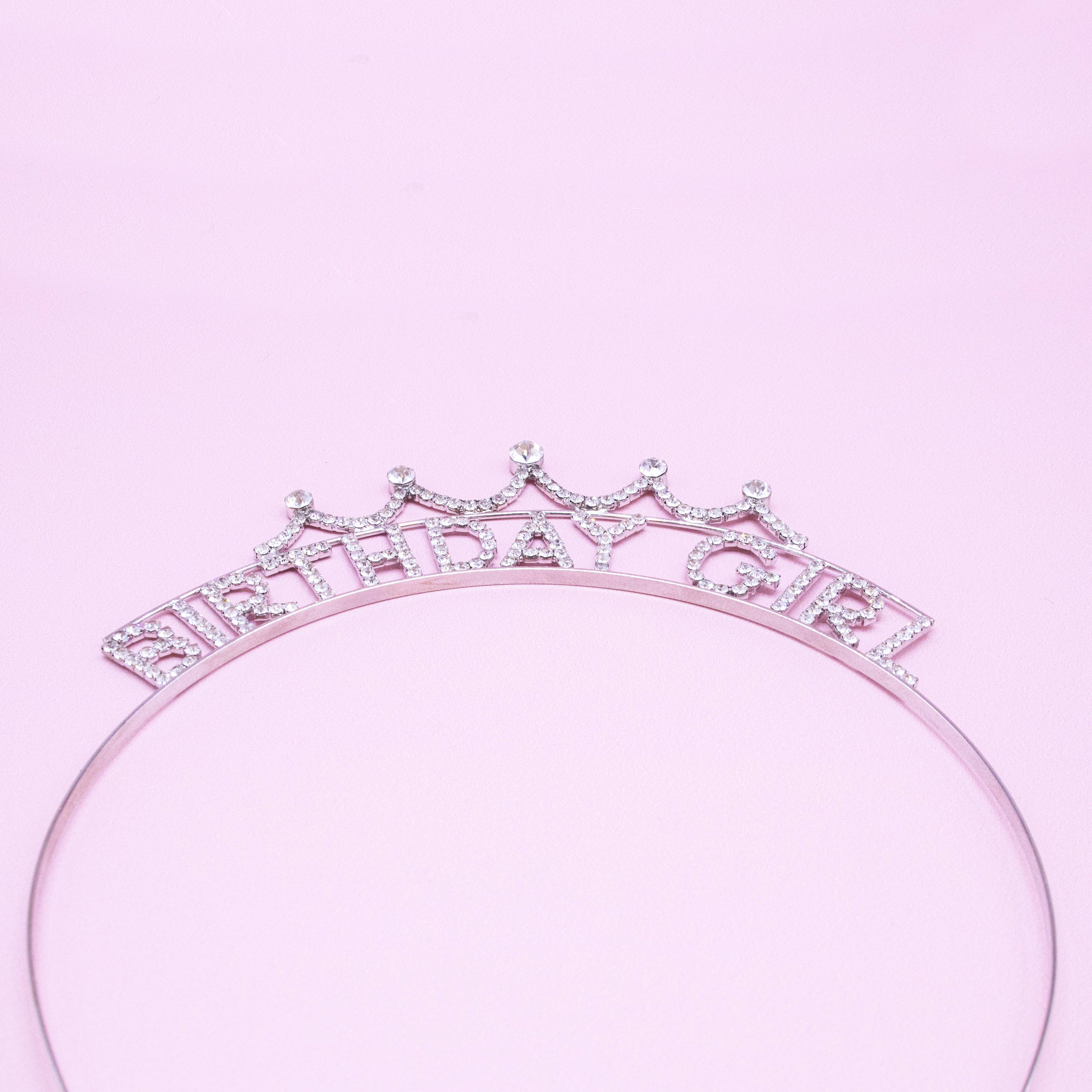 Happy Birthday Headband - Sparkle Rhinestone Crowns Tiaras