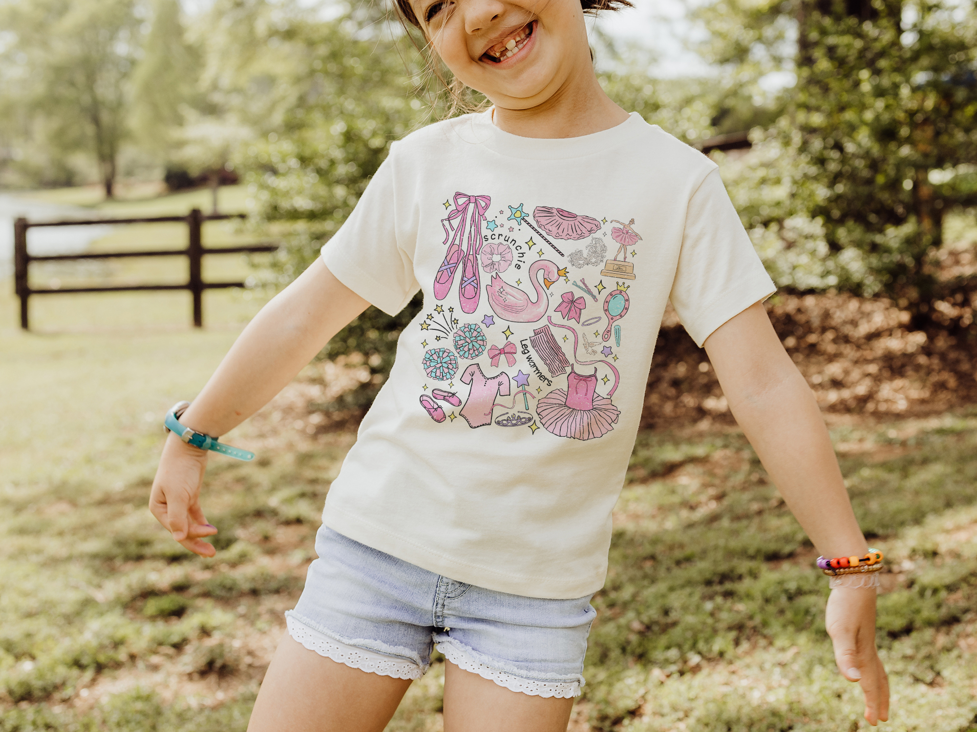 Girly Dance Tee (Toddler & Kids)