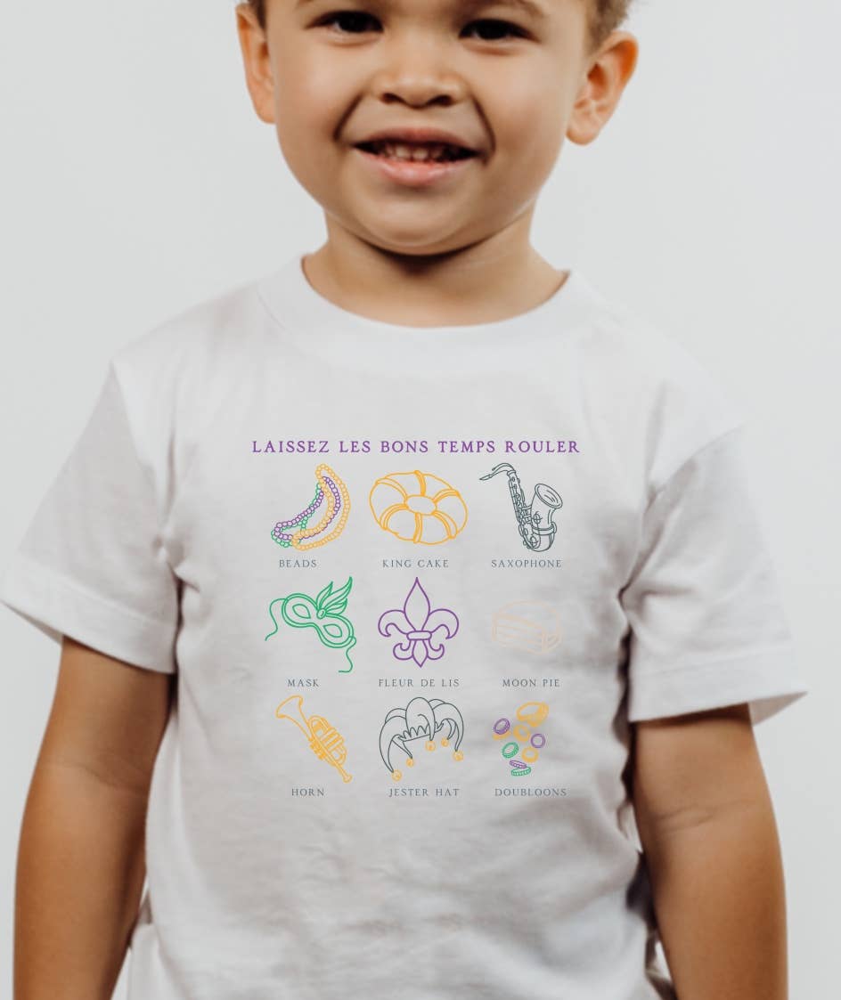 Mardi Gras Toddler Tee