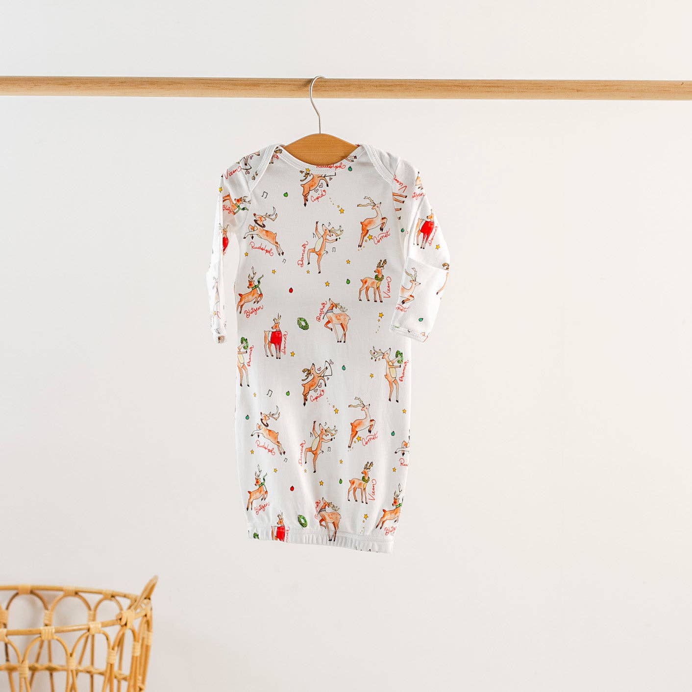 Oh Deer, Christmas is Here! Organic Cotton Pajama Set