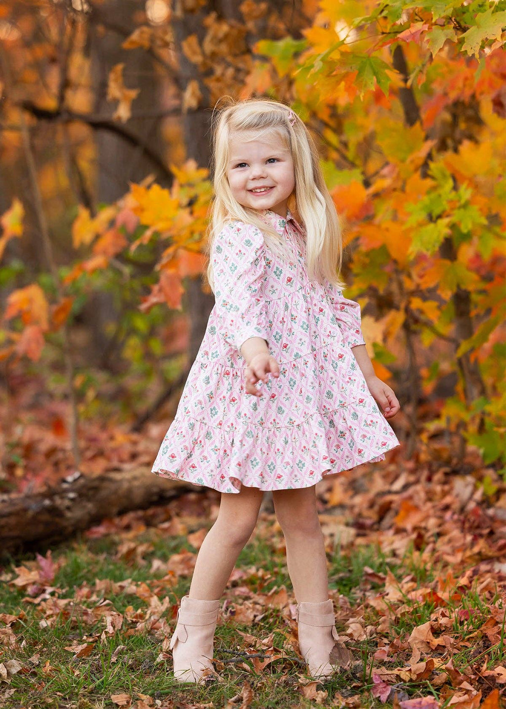 Dixie Pink Floral Dress