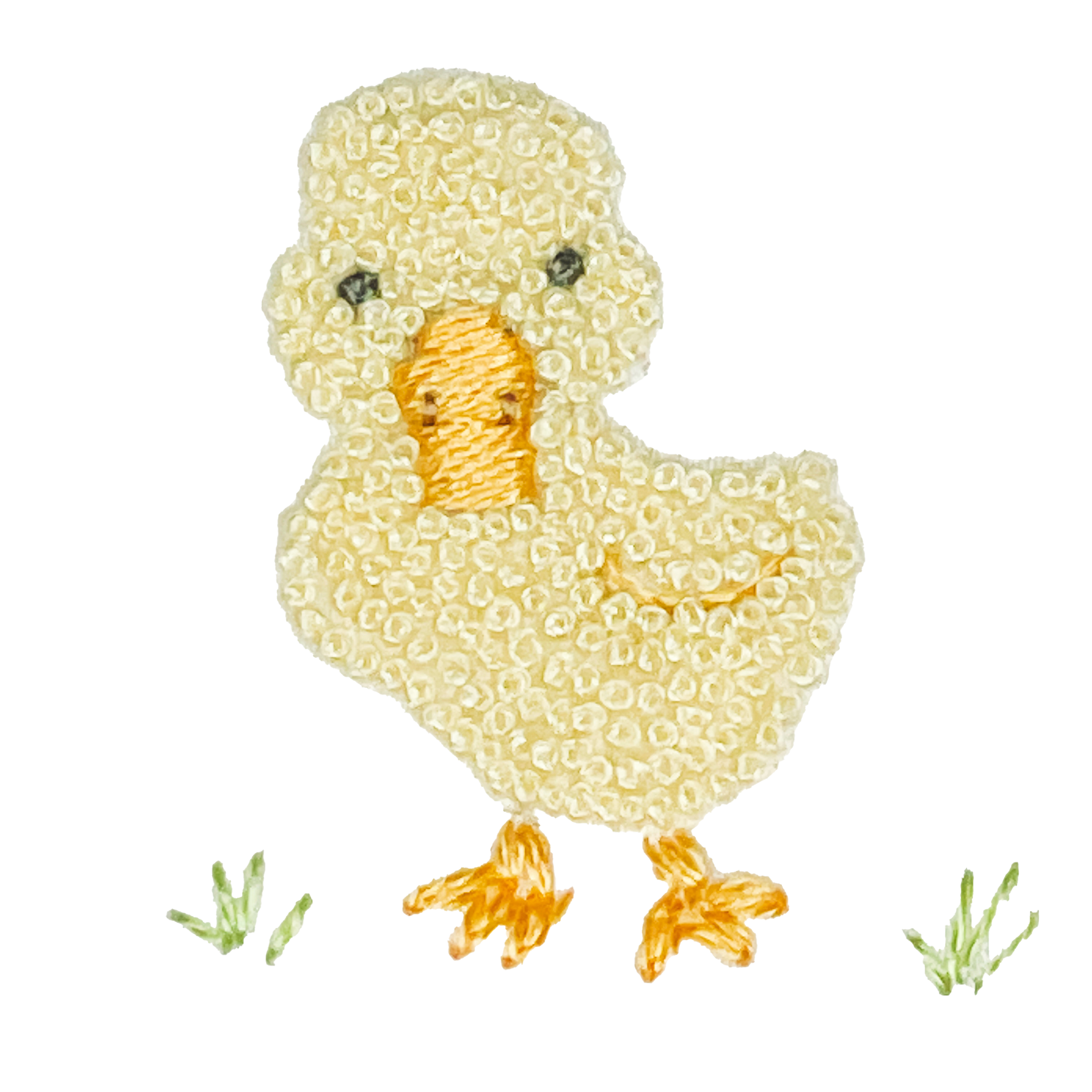 Yellow Duck Pima Cotton Converter Gown | White