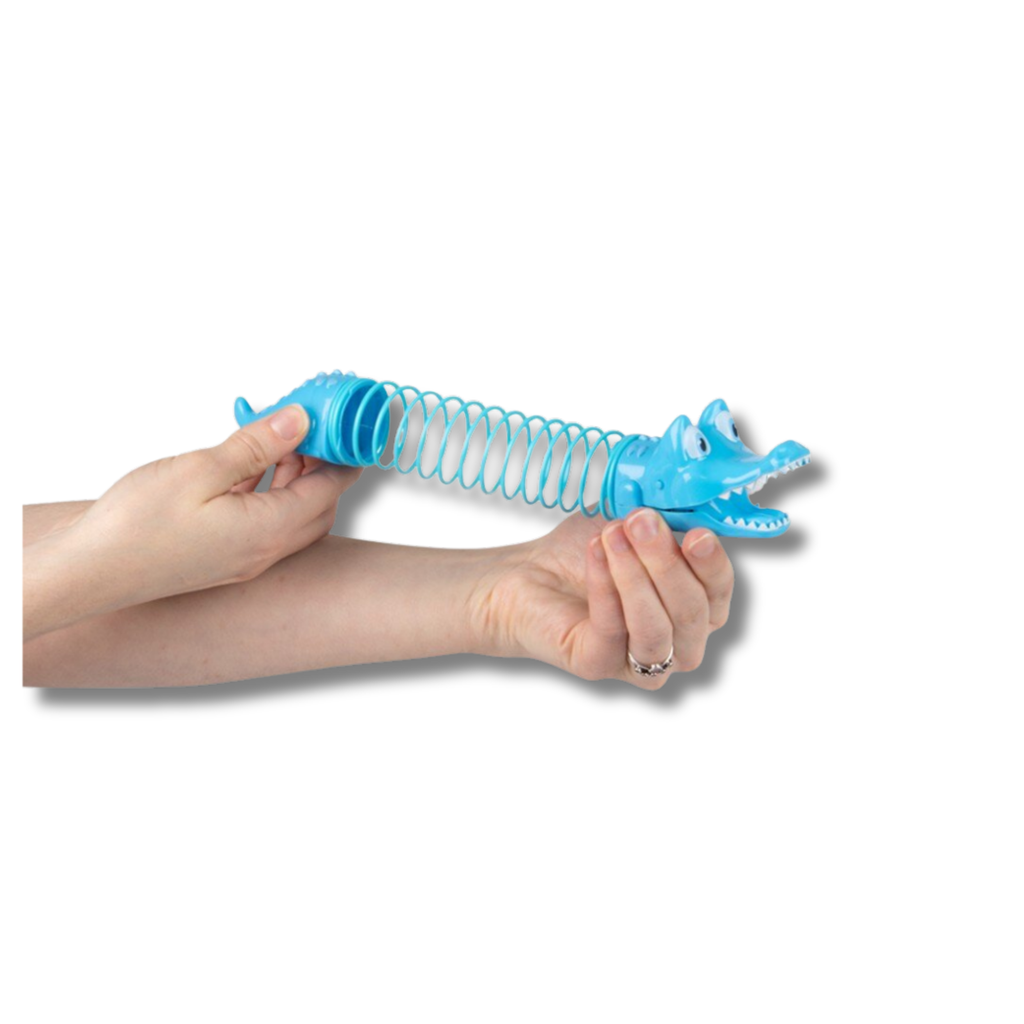 Wind Up Alligator Coil Spring Fidget Kids Toy- Assorted