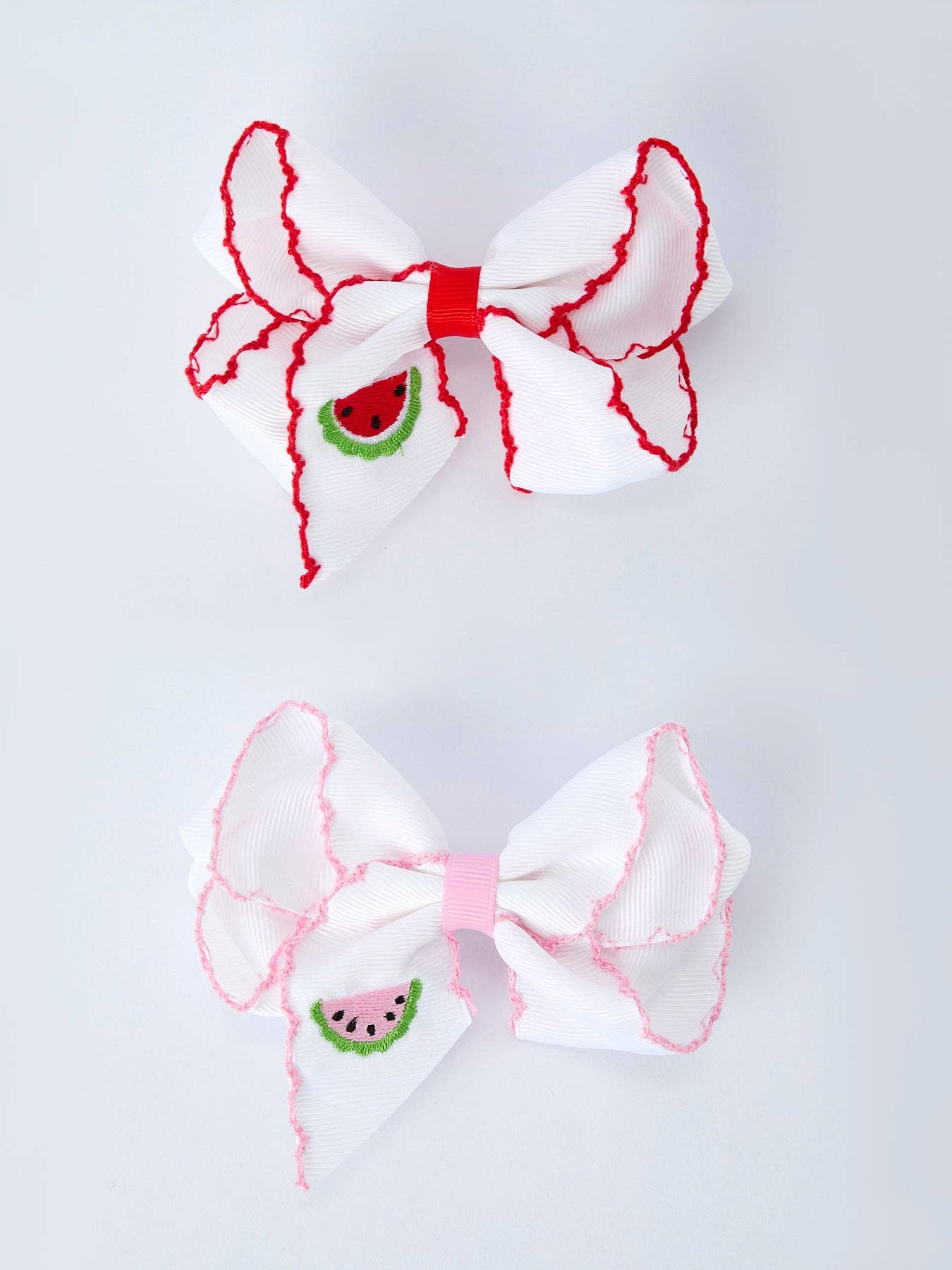 Watermelon Embroidered Girls Hairpin 4.3 Inches