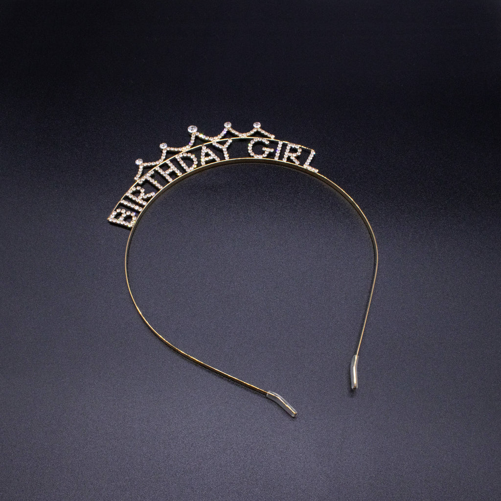 Happy Birthday Headband - Sparkle Rhinestone Crowns Tiaras