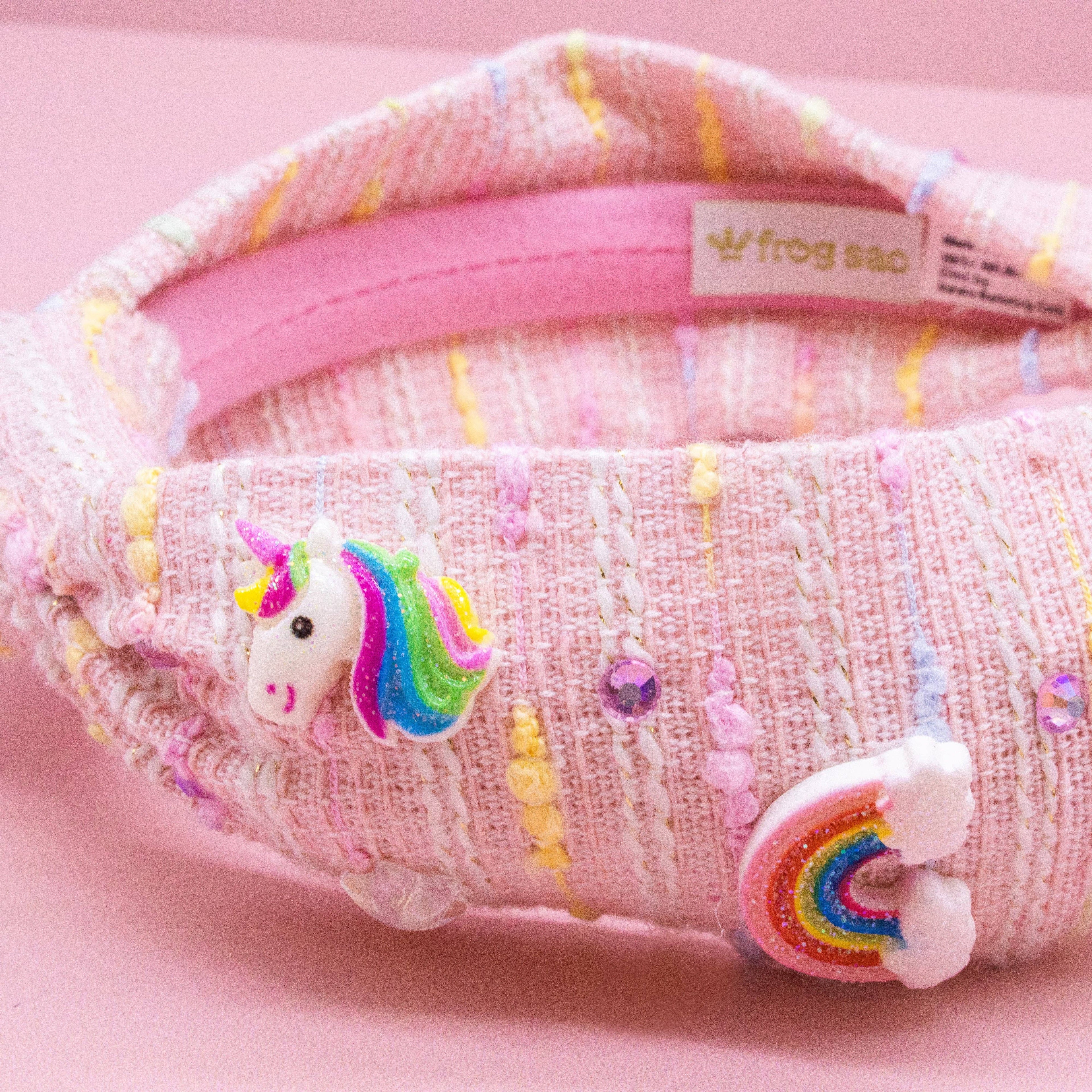 Unicorn Knotted Headband - Rainbow Knot Hair Band for Kids