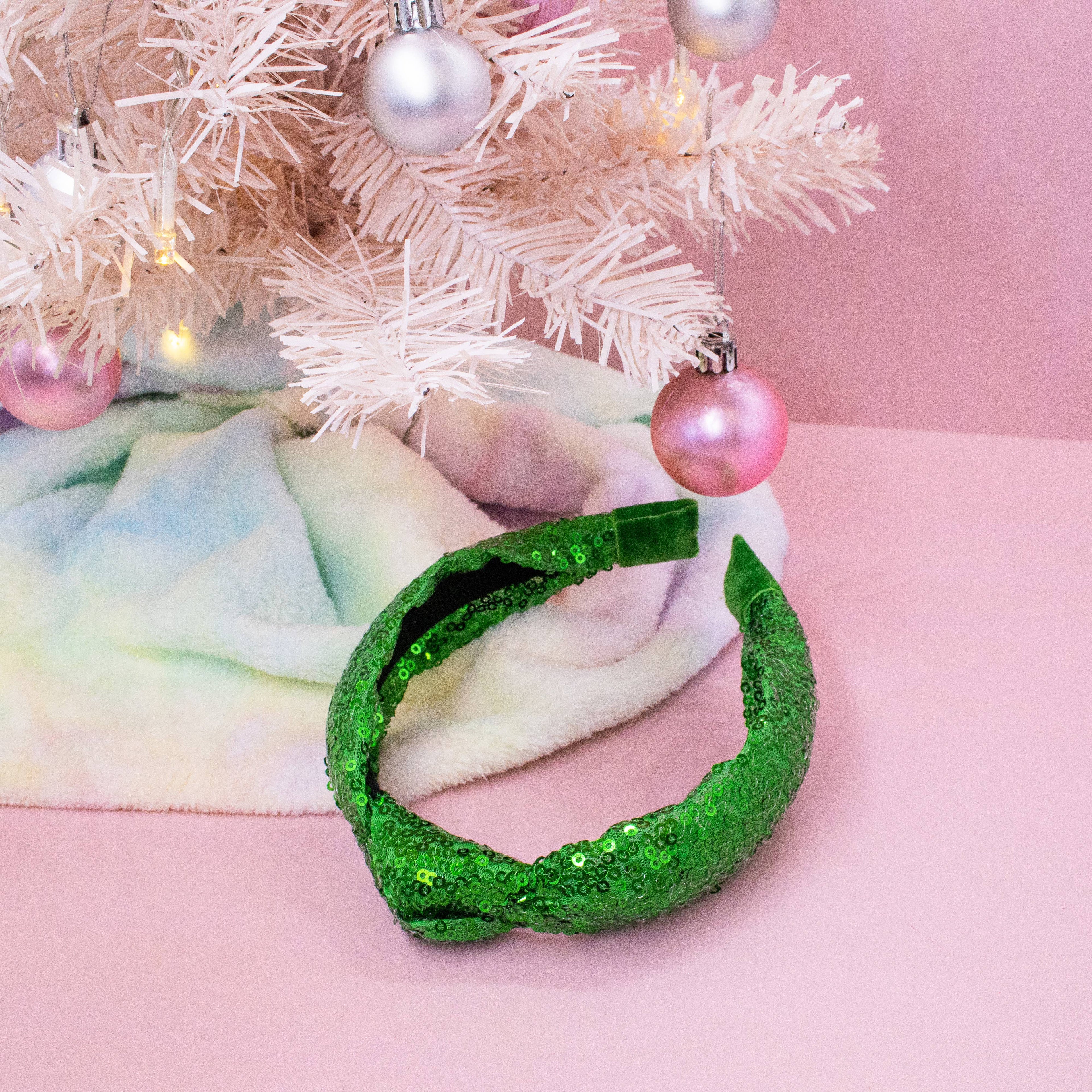 Sequin Knot Headband - Valentine's, Christmas, St. Patrick's