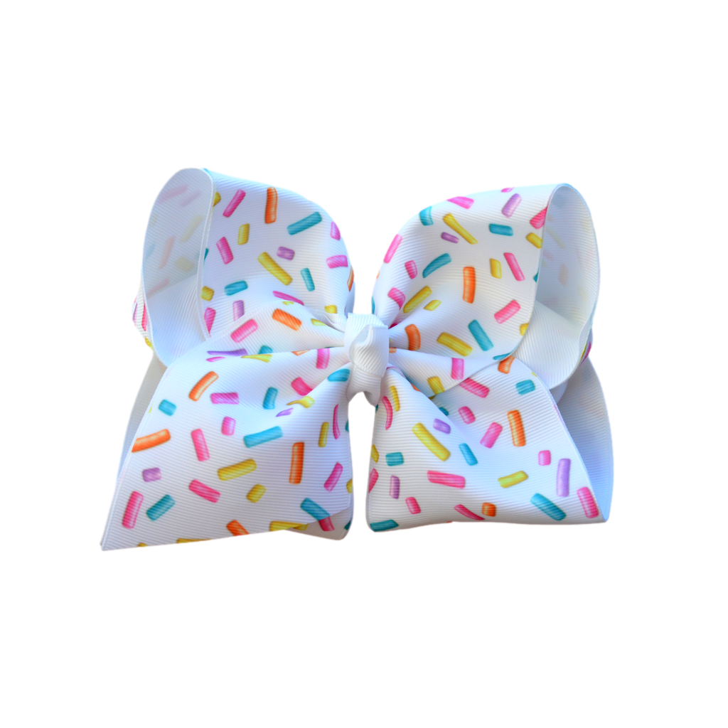 Sprinkles Layered Printed Bow