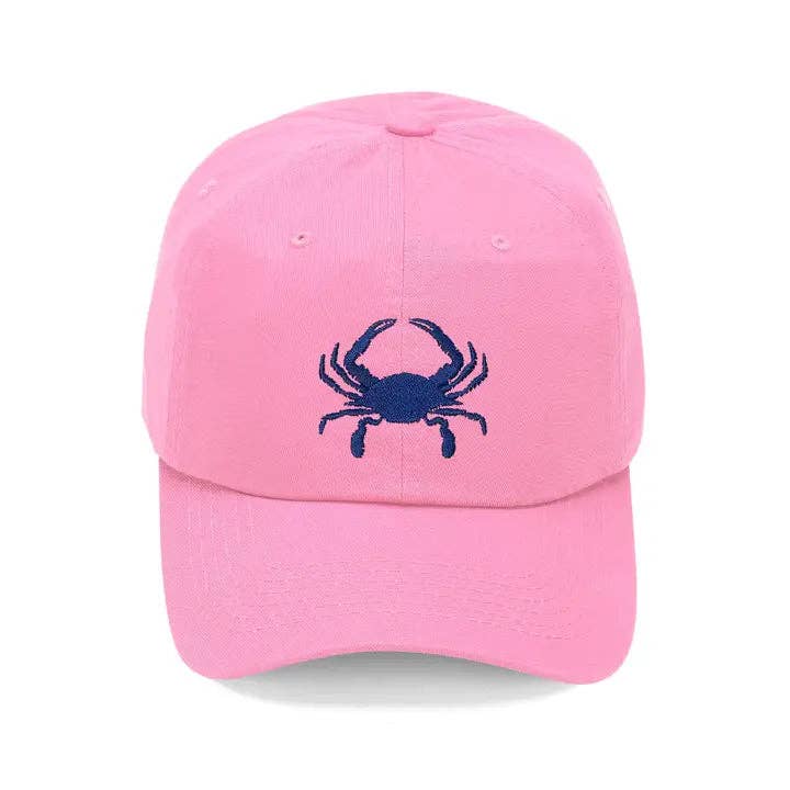 Crab Embroidered Cap #M190VL-CRAB