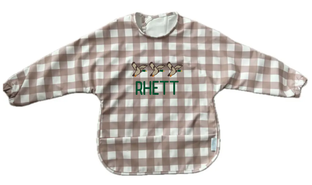 Long Sleeve Signature Catch All Bib - Light Brown