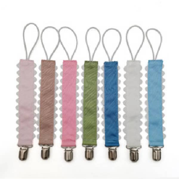 Pacifier Clip, Monogram-able Assorted Colors