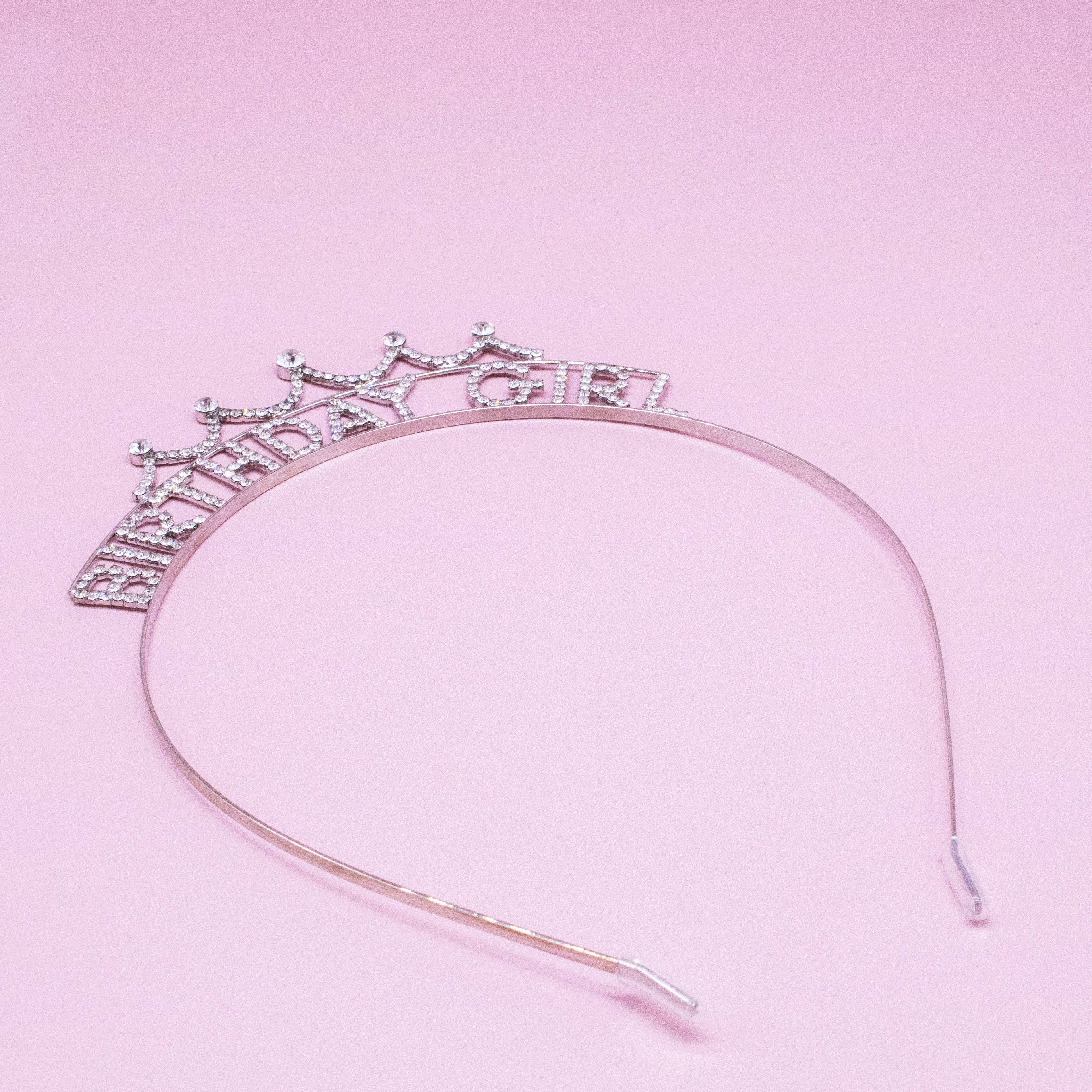 Happy Birthday Headband - Sparkle Rhinestone Crowns Tiaras
