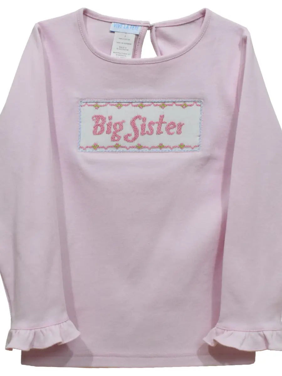 Big Sister Smocked Shirt