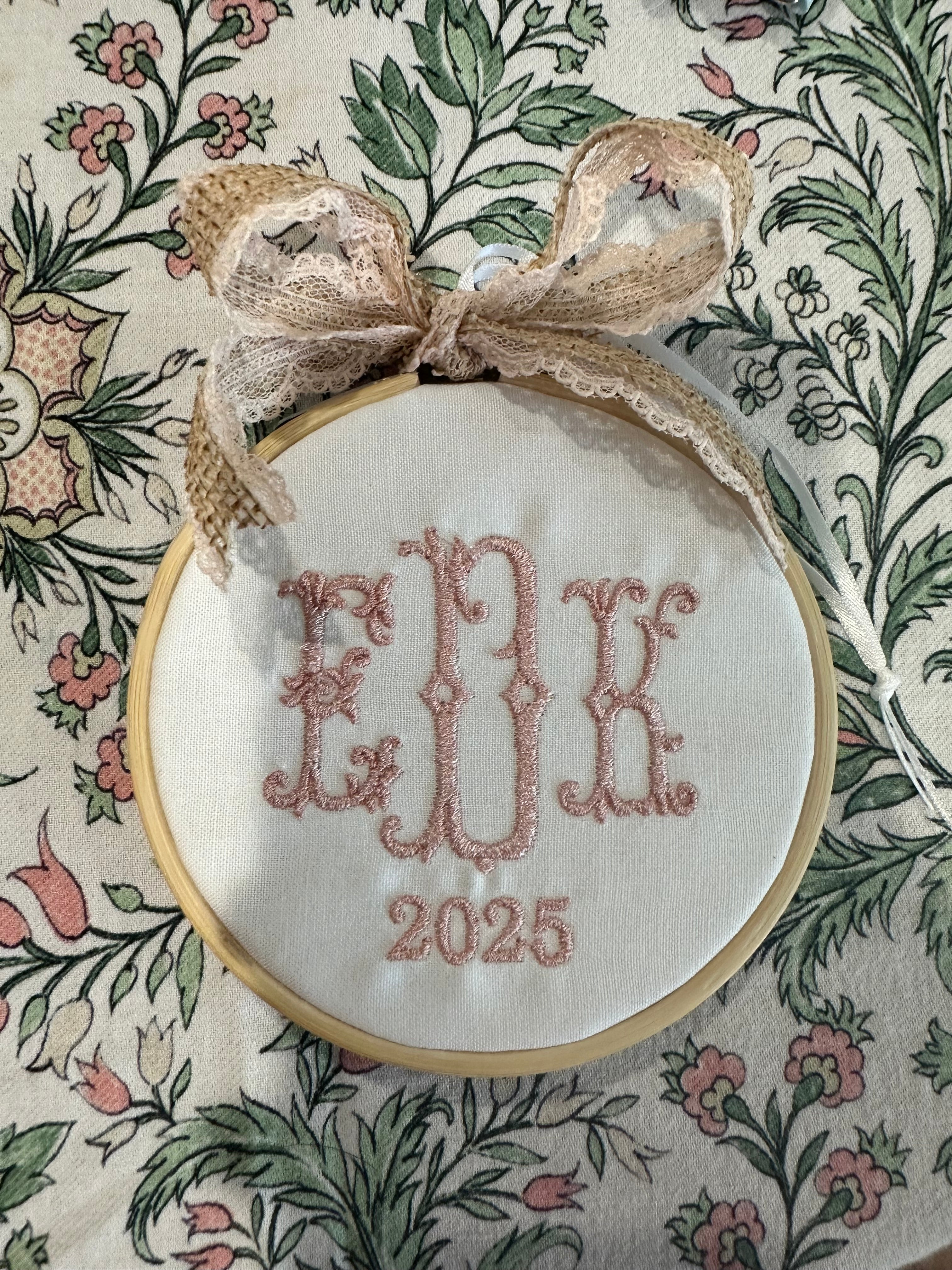 Monogram Christmas Ornaments