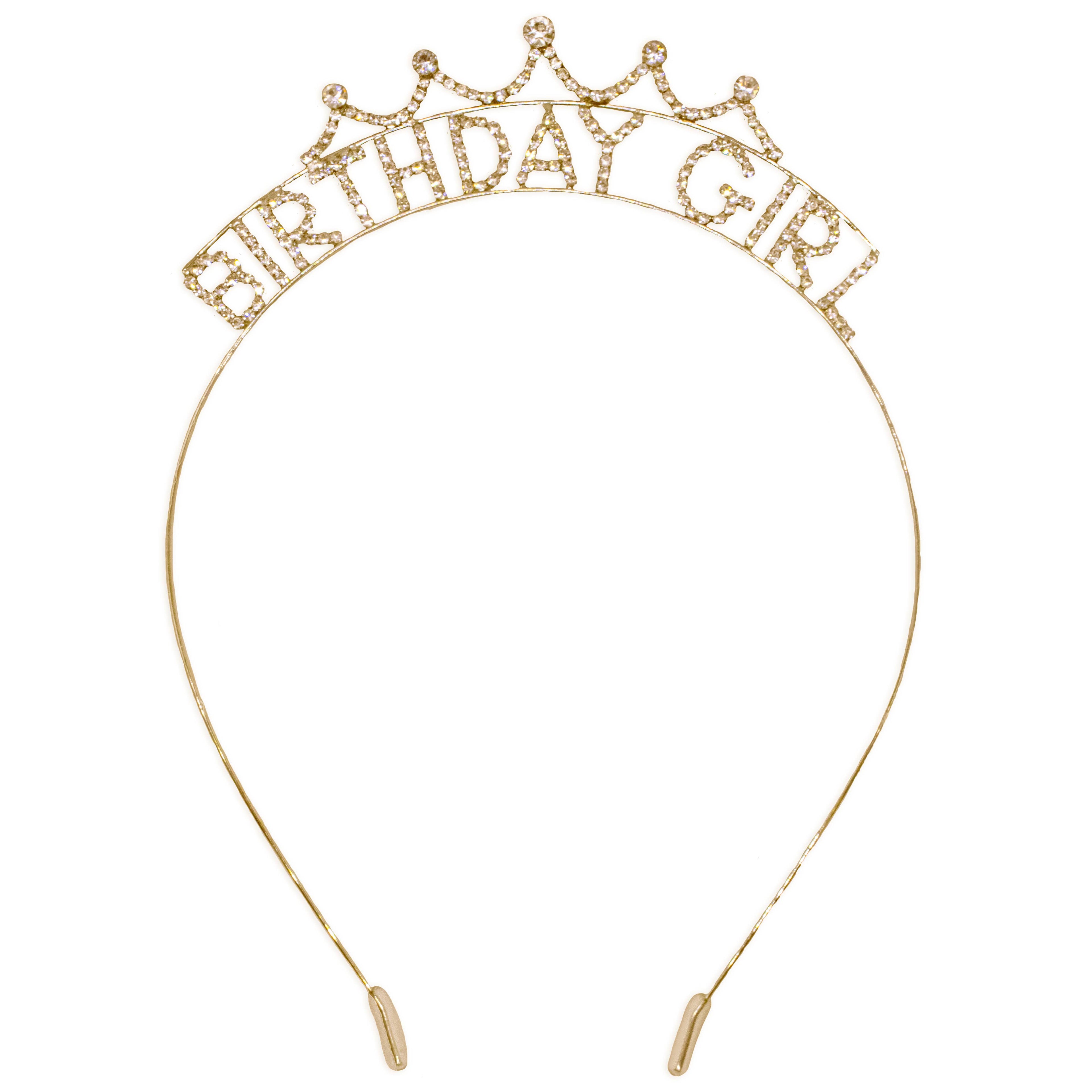 Happy Birthday Headband - Sparkle Rhinestone Crowns Tiaras