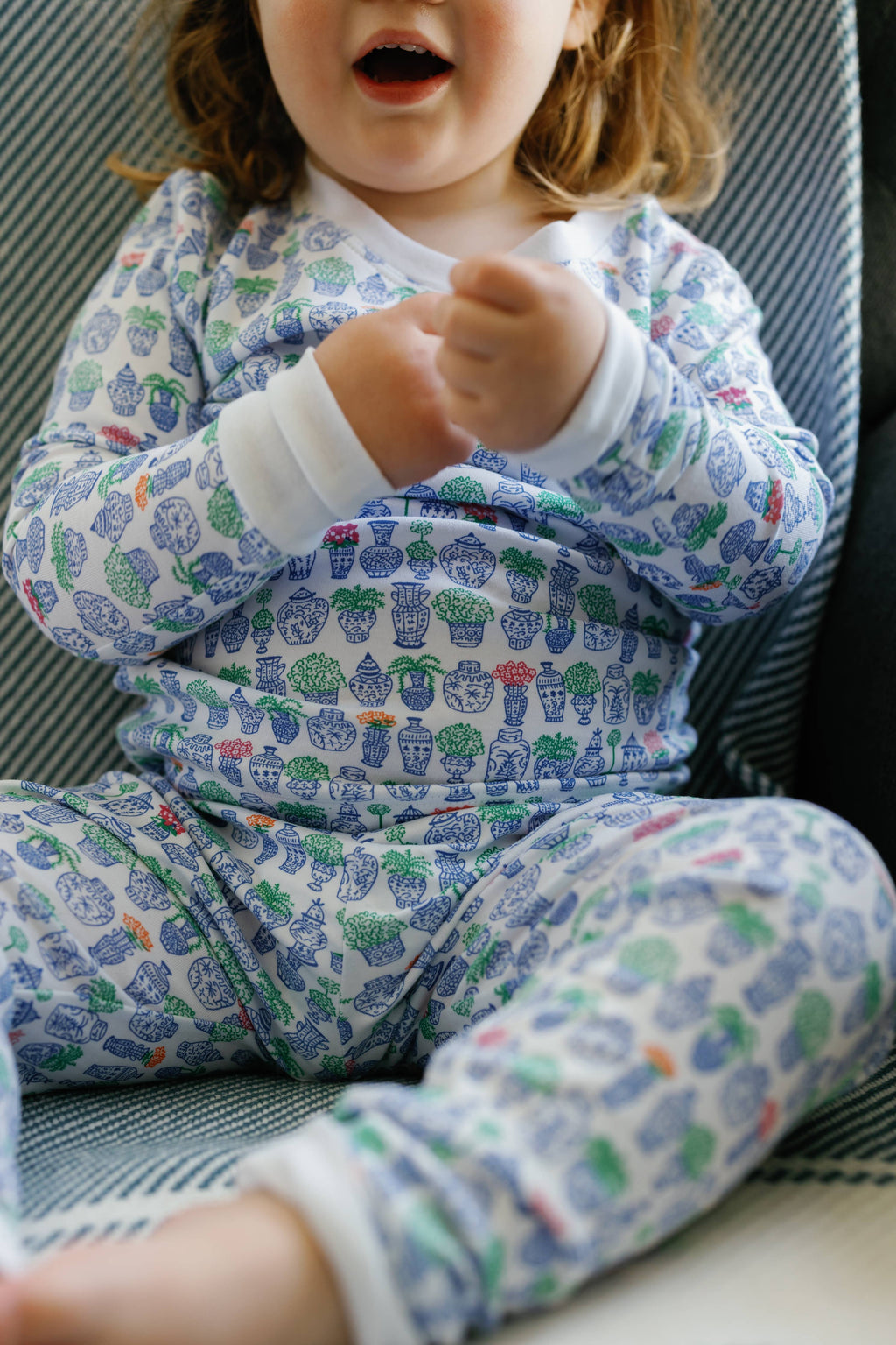 Ginger Jars Kids Two Piece Henley Pajamas