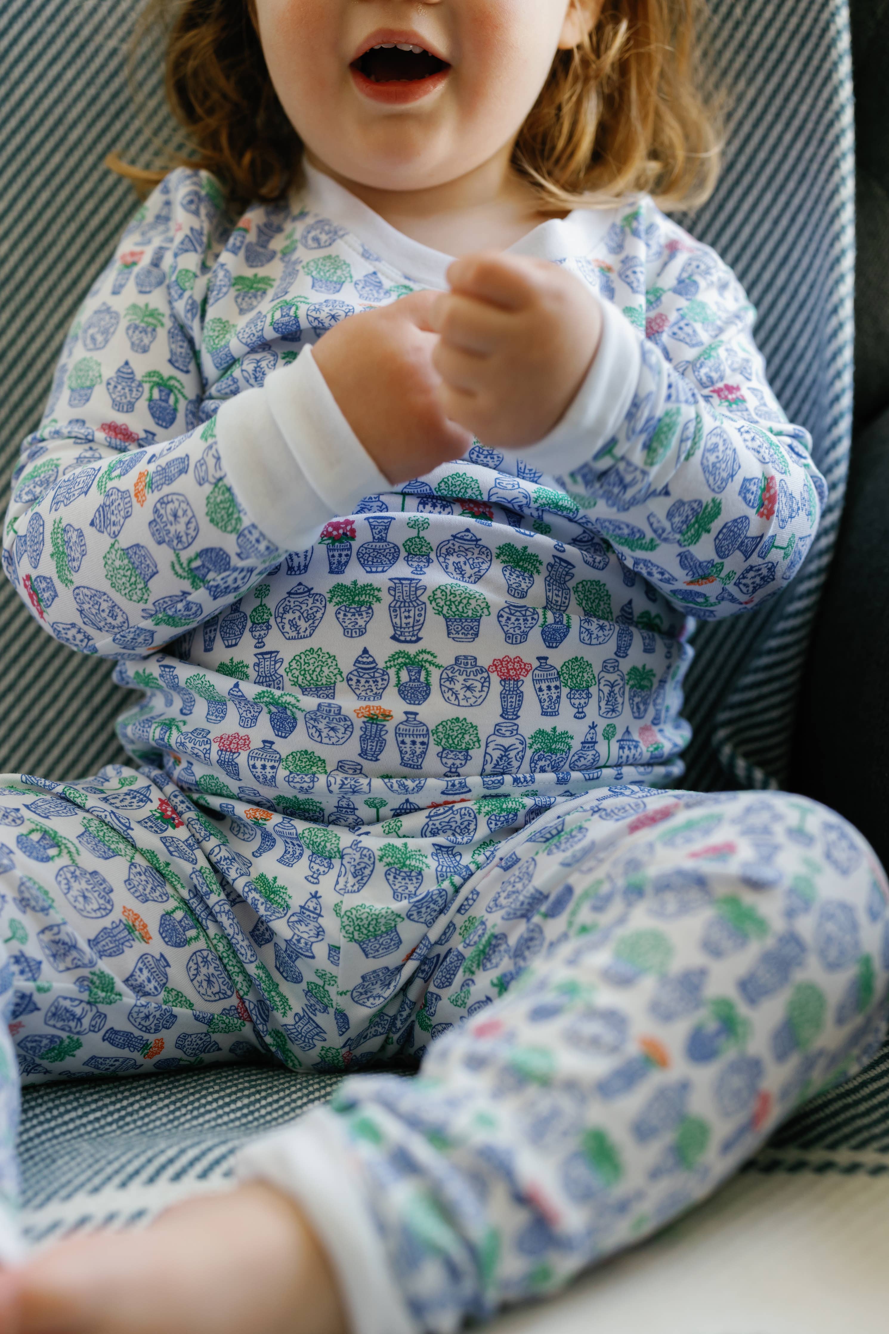 Ginger Jars Kids Two Piece Henley Pajamas