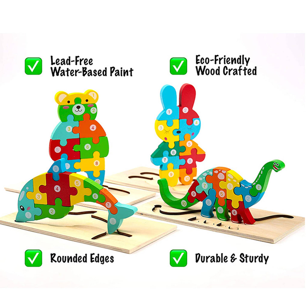 Montessori Easter Educational Wooden Puzzle Toy