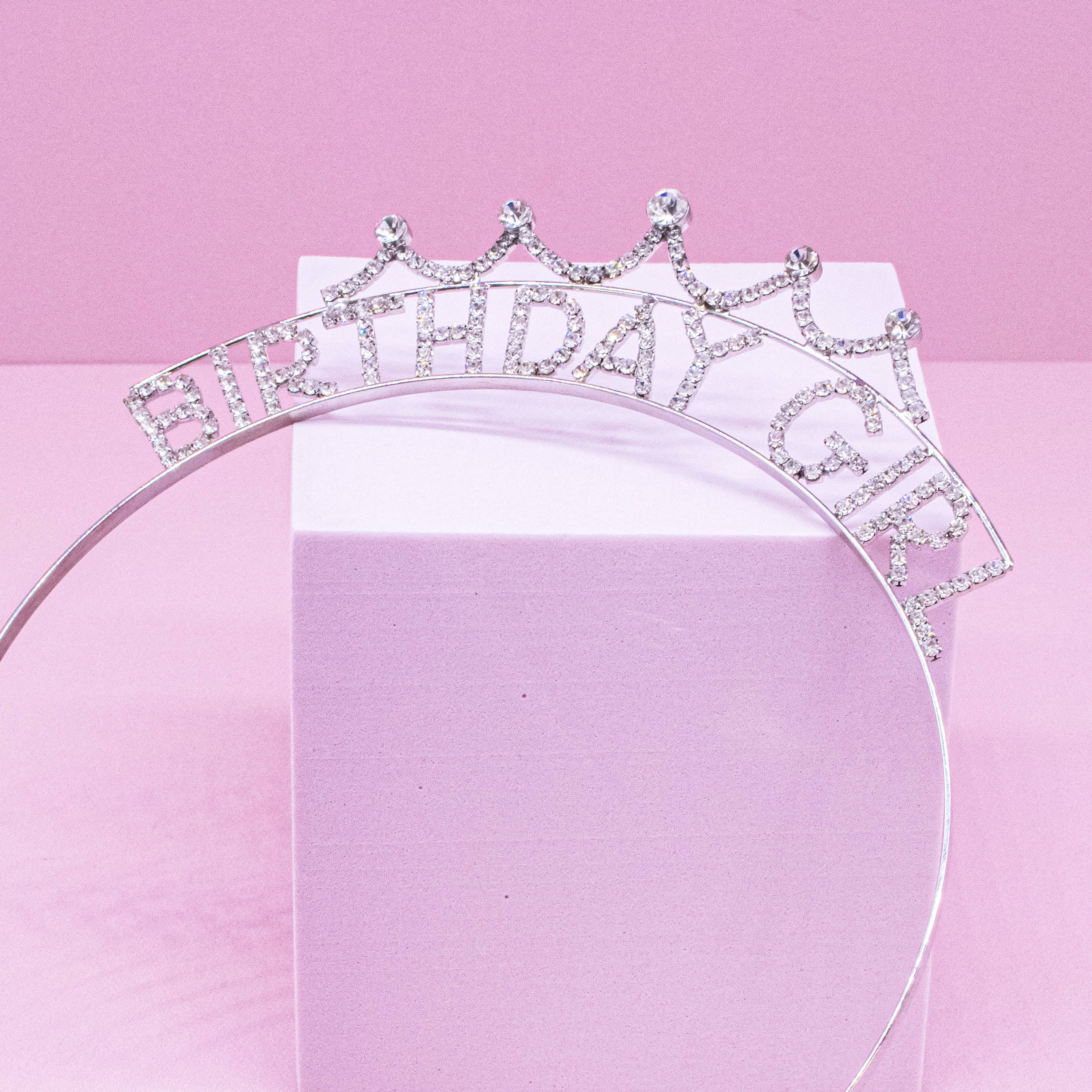Happy Birthday Headband - Sparkle Rhinestone Crowns Tiaras