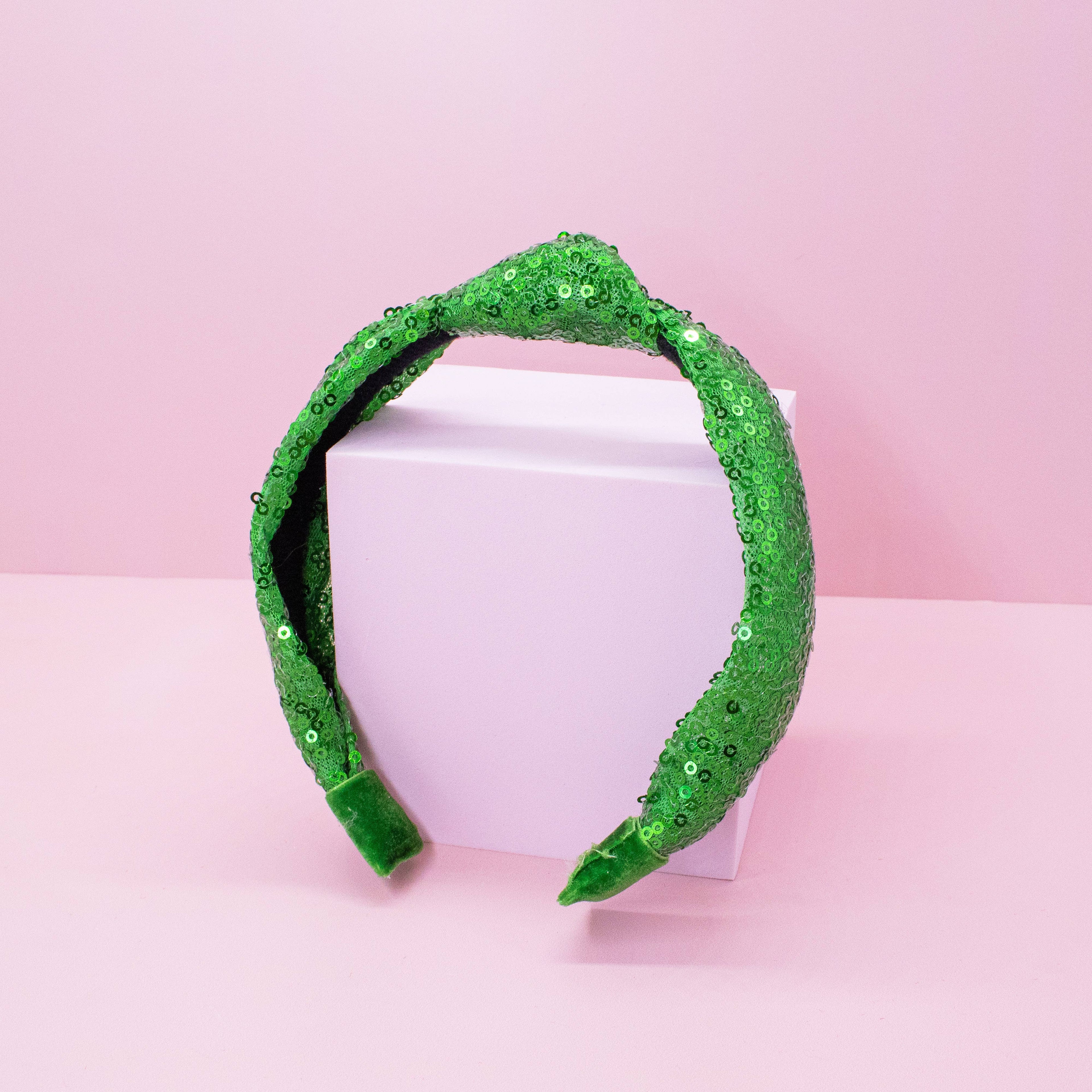 Sequin Knot Headband - Valentine's, Christmas, St. Patrick's