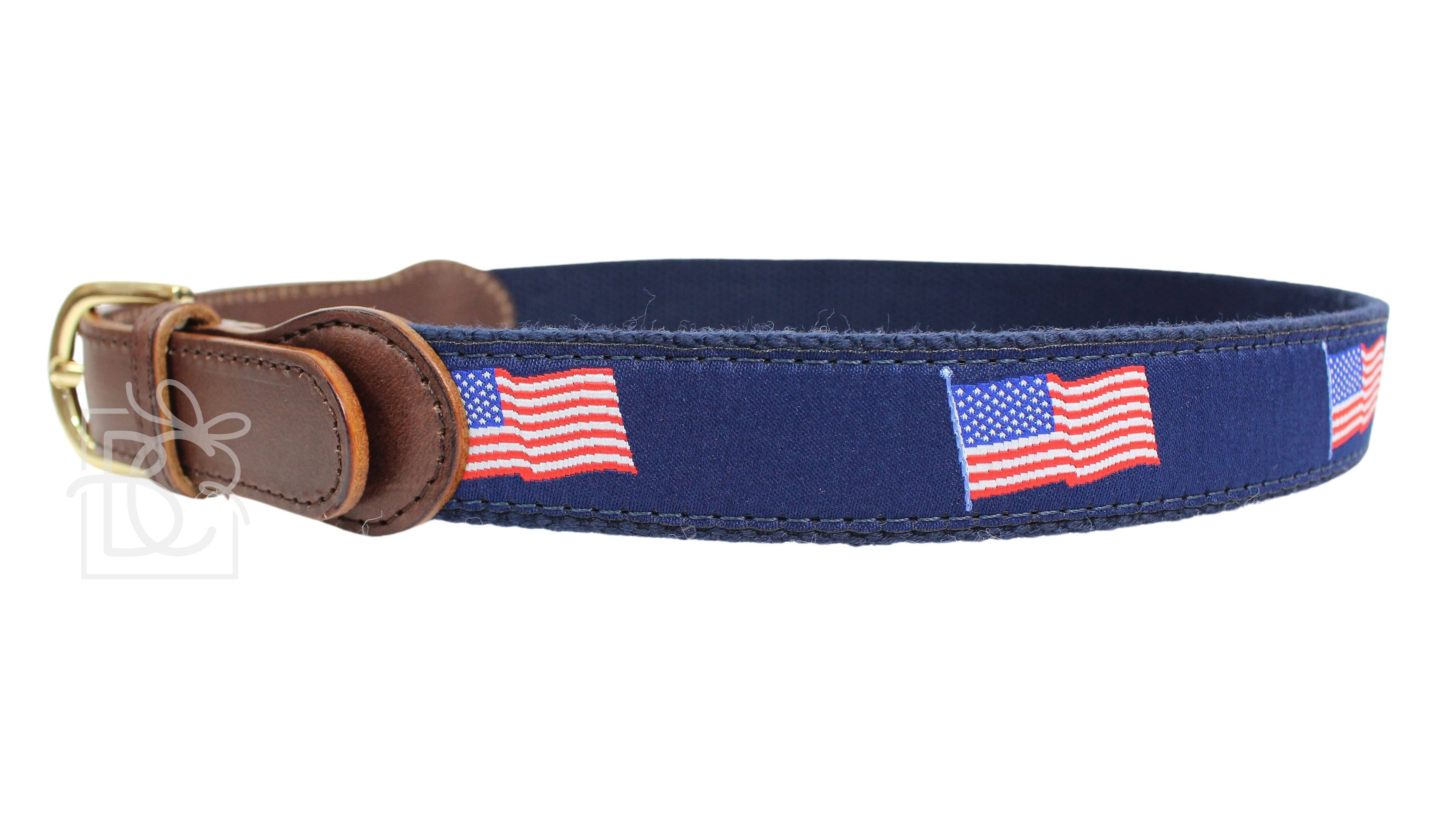 USA FLAG RIBBON BELTS
