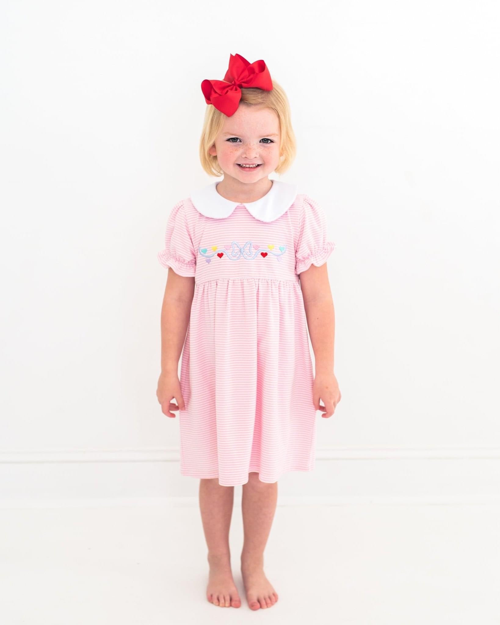 Smock Candy Girls Valentines’s Dress  🩷
