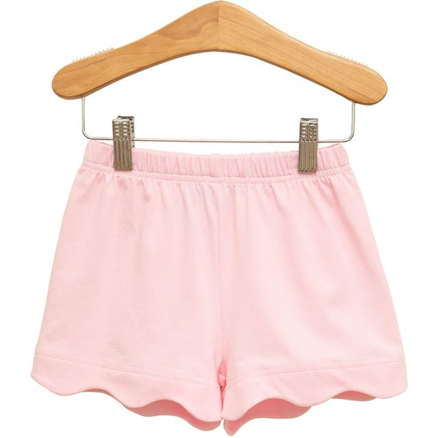 Pink Scallop Shorts