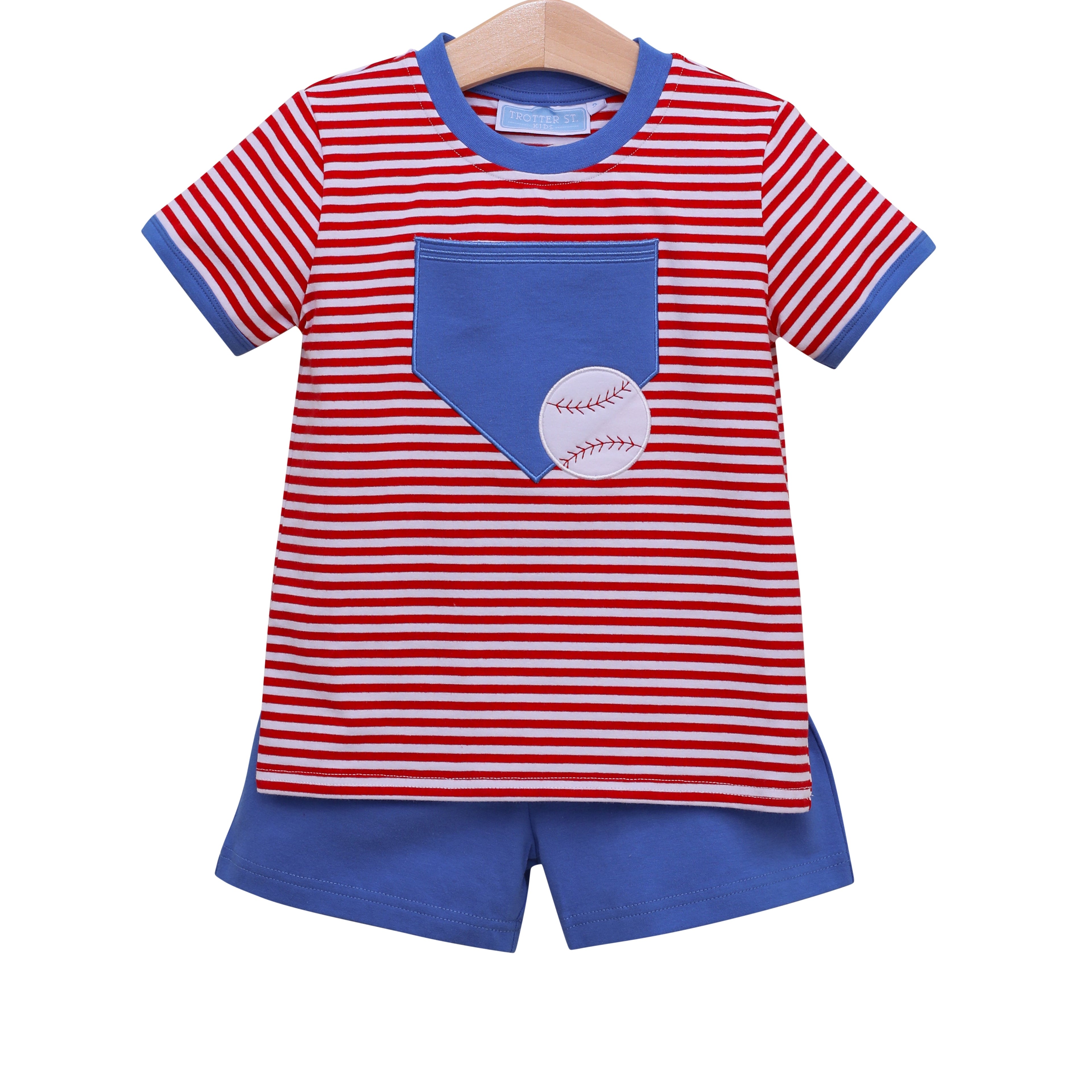 Baseball Pocket Short Set by Trotter Street