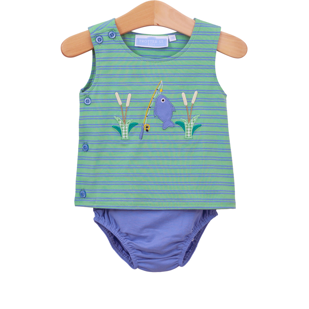Catch of the Day Diaper Set by Trotter Street