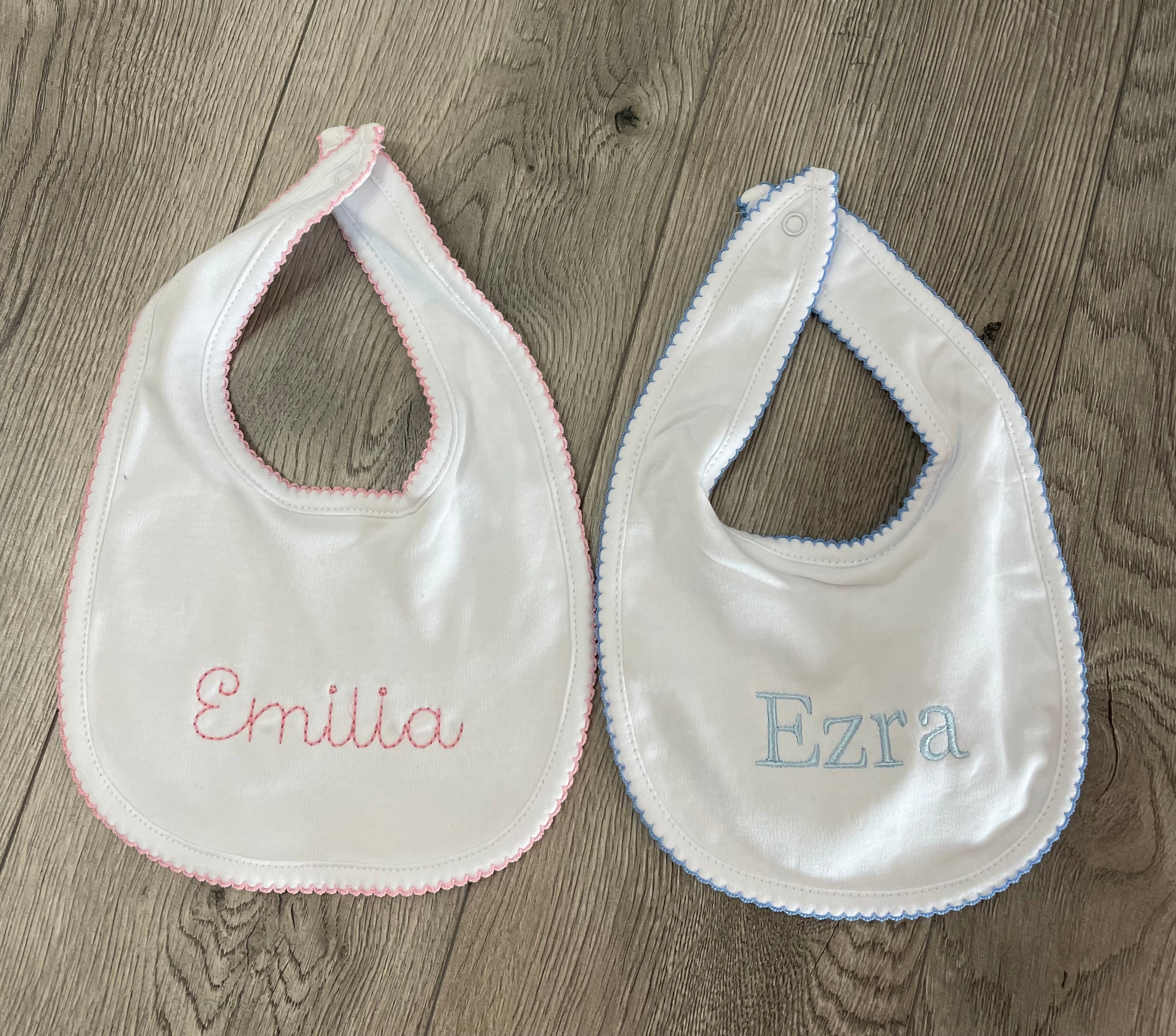 Baby Monogram Bibs