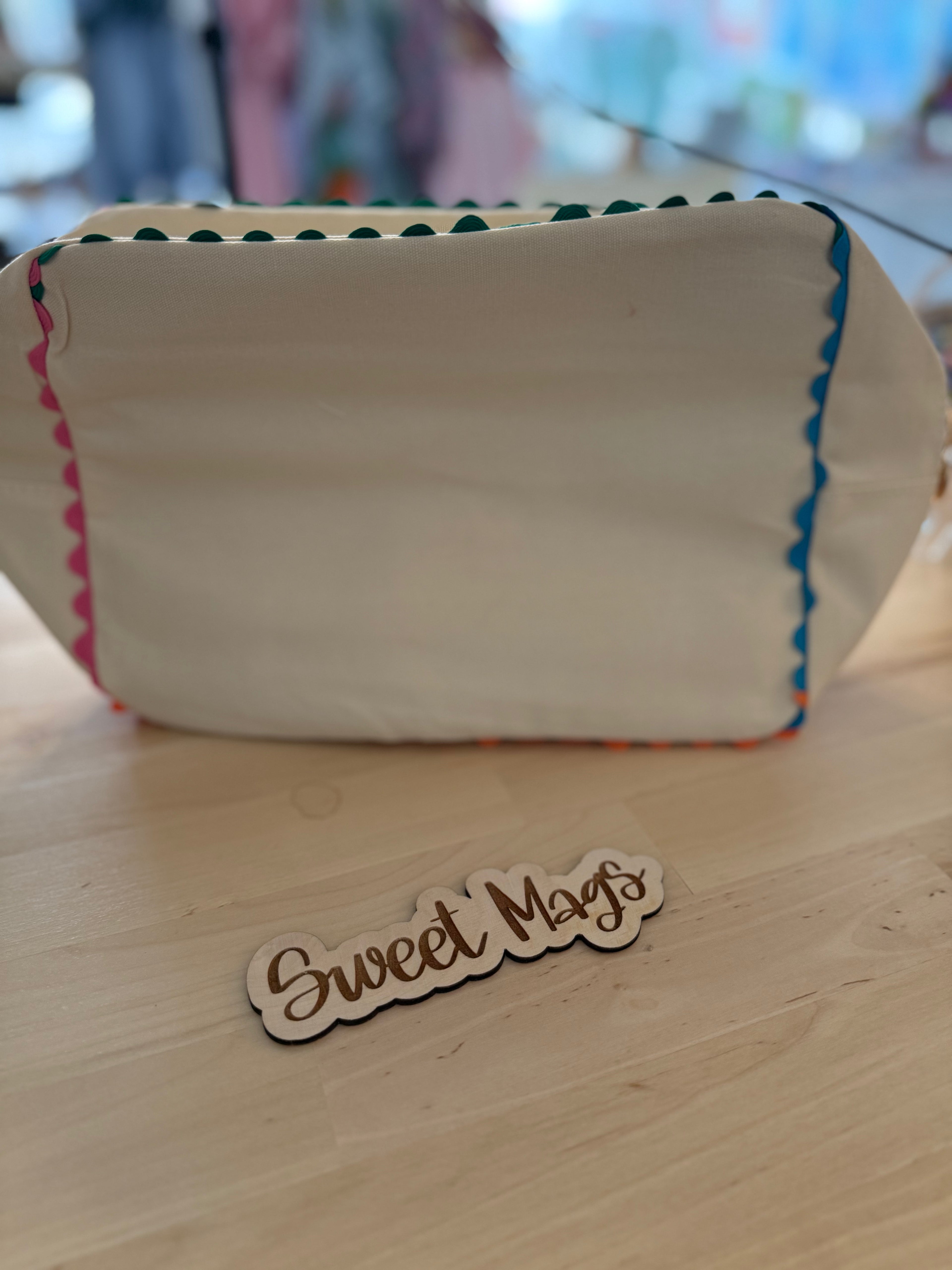 Rick Rack Cosmetic Bag ￼