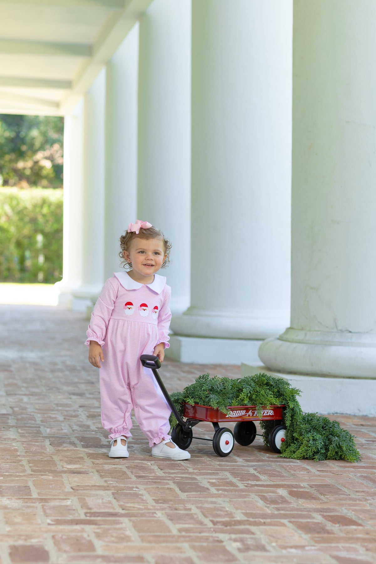 Santa Trio Romper Pink Trotter Street