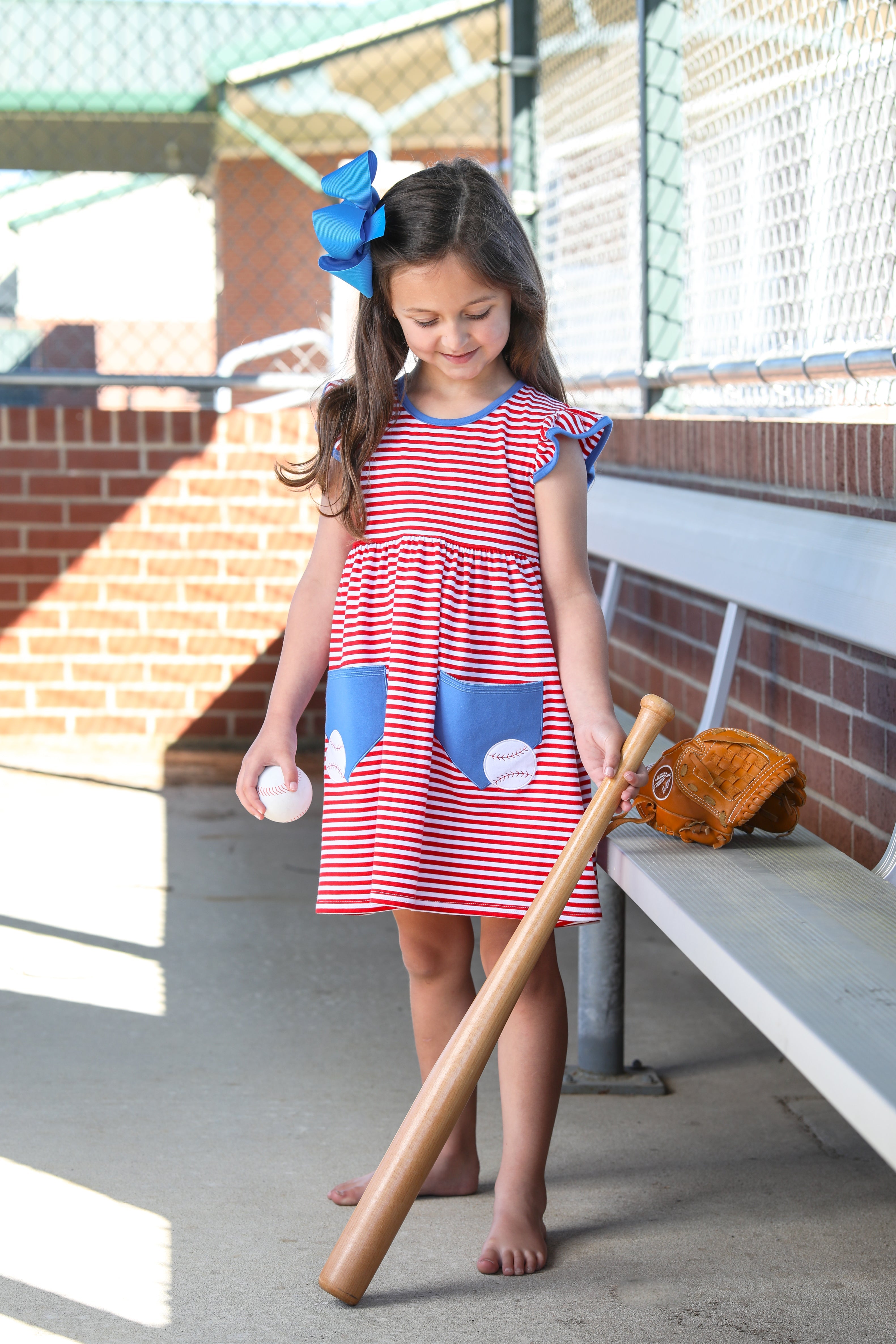 Baseball Pocket Dress by Trotter Street